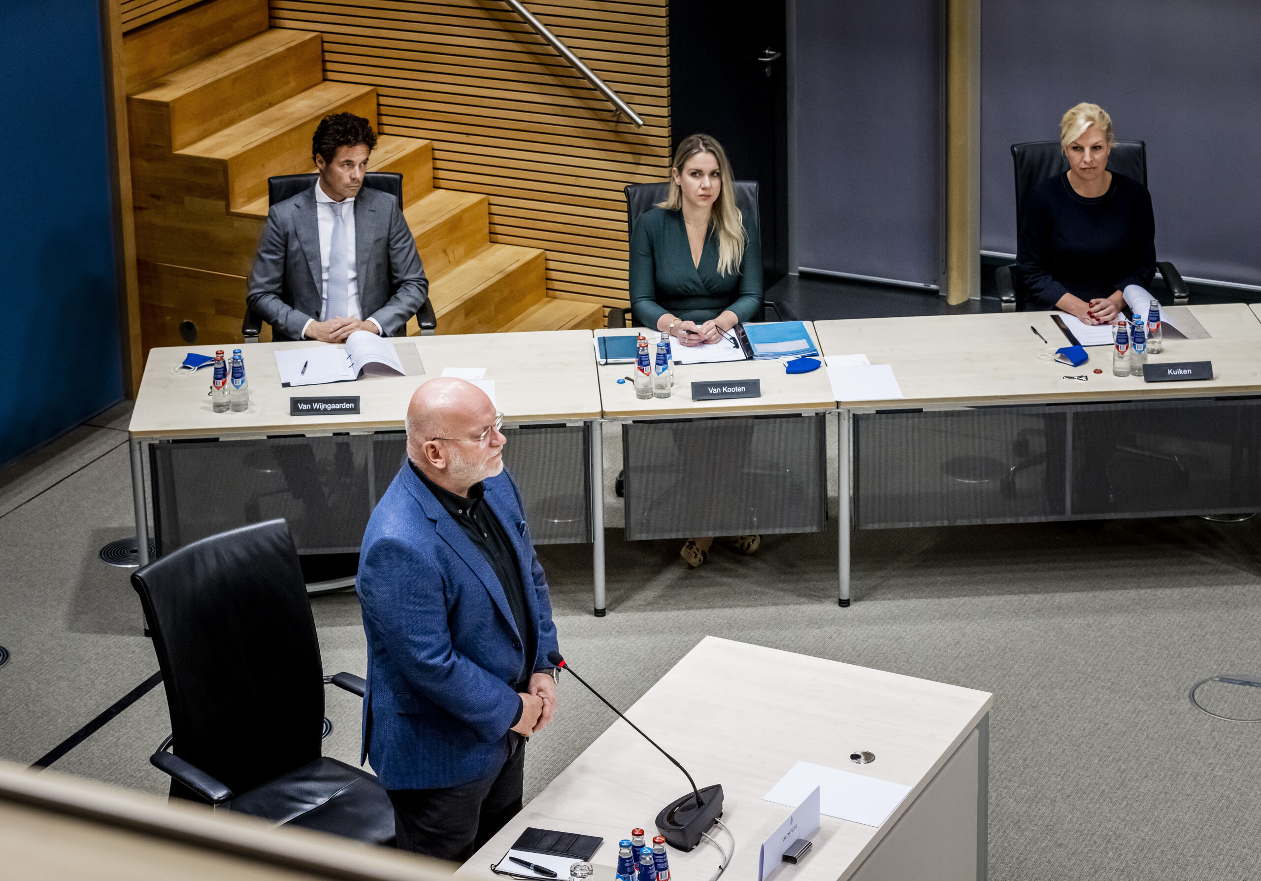 Hans Blokpoel, algemeen directeur Belastingen bij de Belastingdienst tussen 2010 en 2016, tijdens de hoorzitting over de toeslagenaffaire.