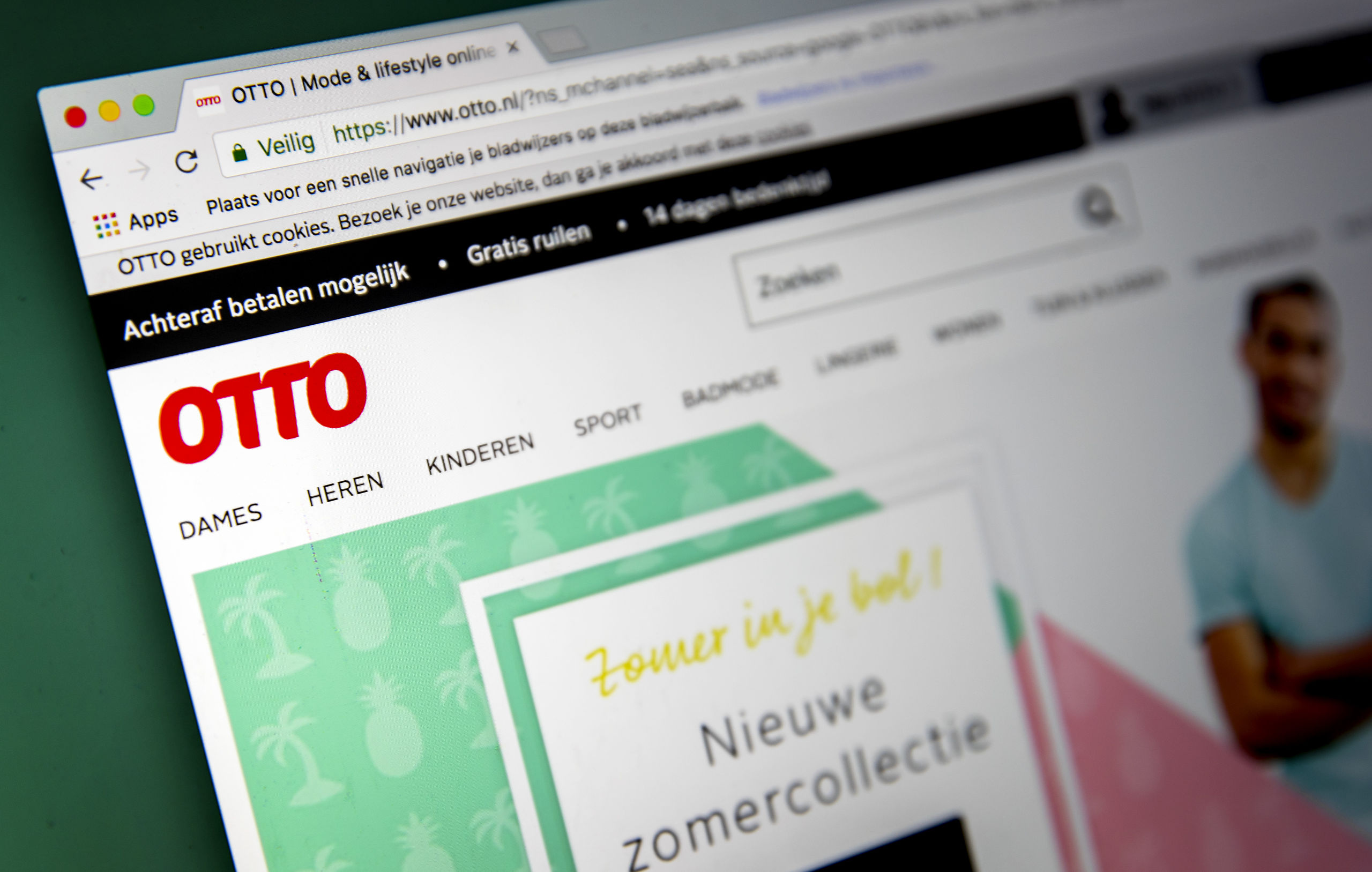 Logo en website van Otto.