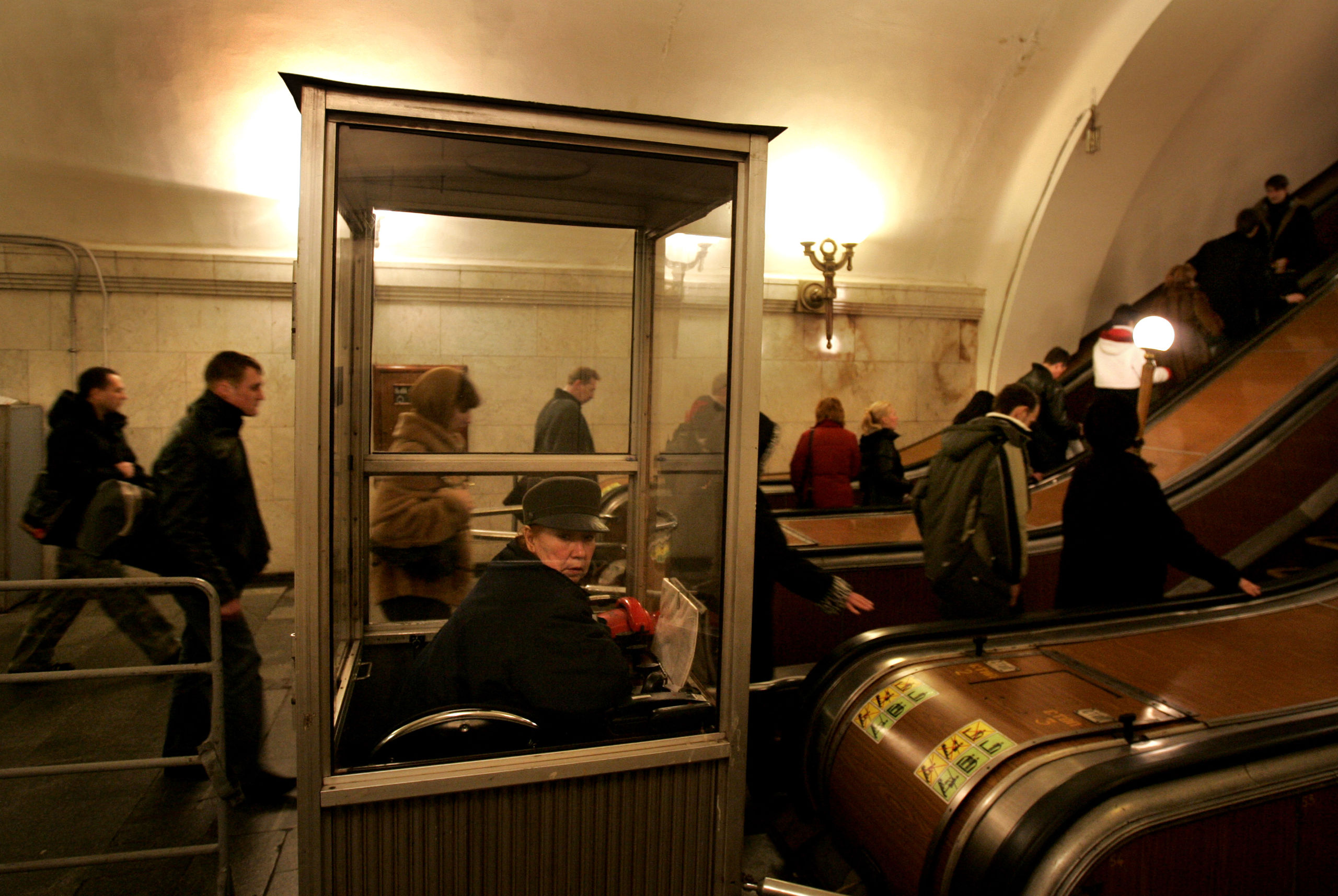 De metro in Moskou