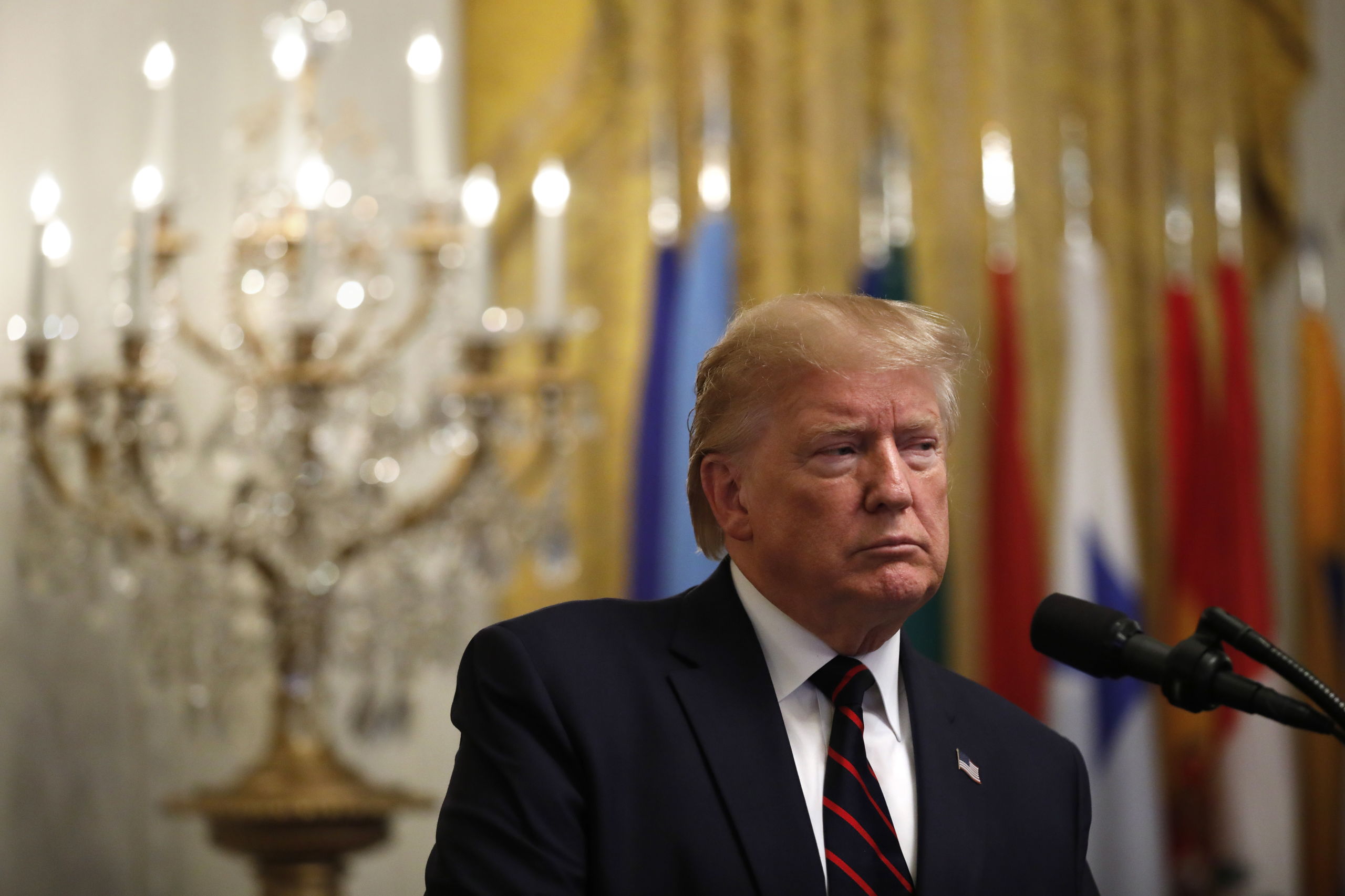 De president van de Verenigde Staten Donald Trump.