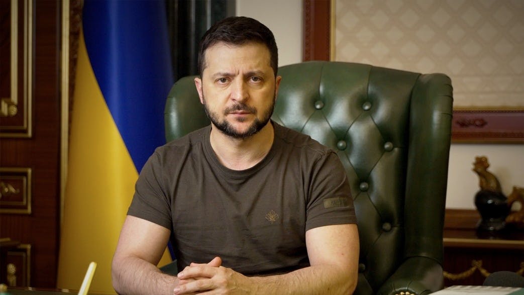 President Volodimir Zelenski.