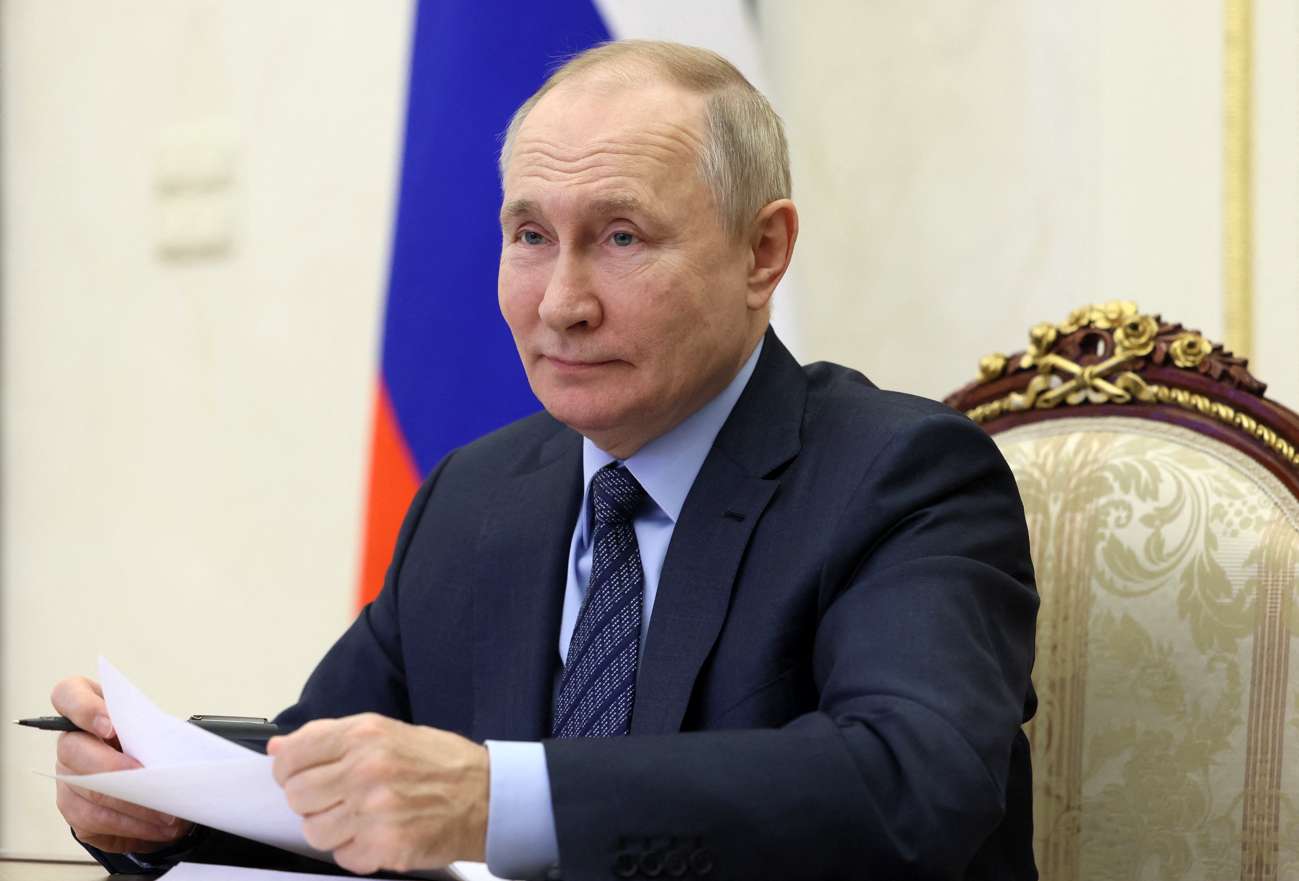 President Vladimir Poetin van Rusland zal vast niet ontevreden zijn met de enorme stijging van lng-export naar de EU.