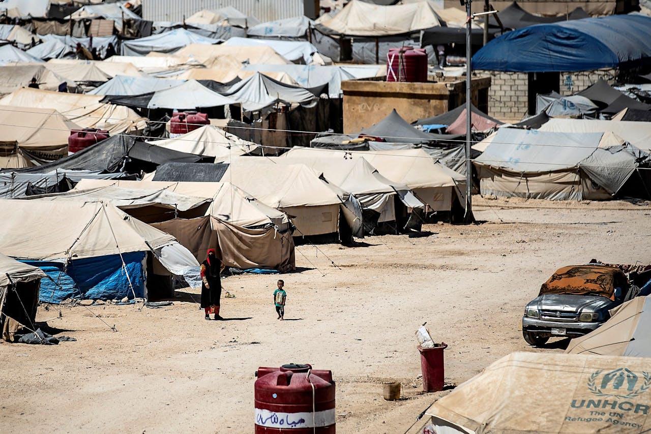 Het kamp Al Hol, waar IS-vrouwen en hun kinderen verblijven samen met vluchtelingen.