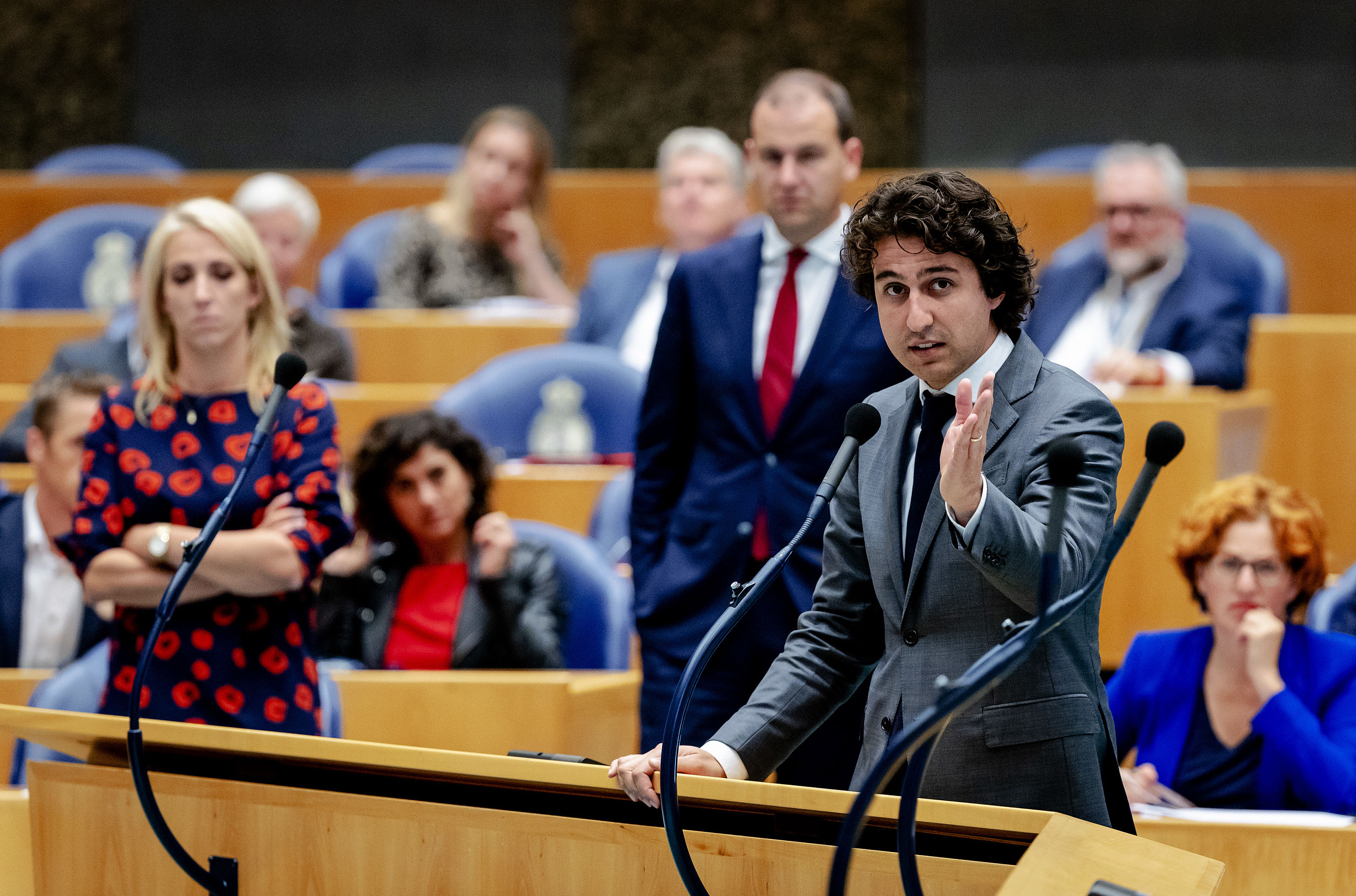 Lilian Marijnissen (SP), Lodewijk Asscher (PVDA) en Jesse Klaver (GroenLinks)