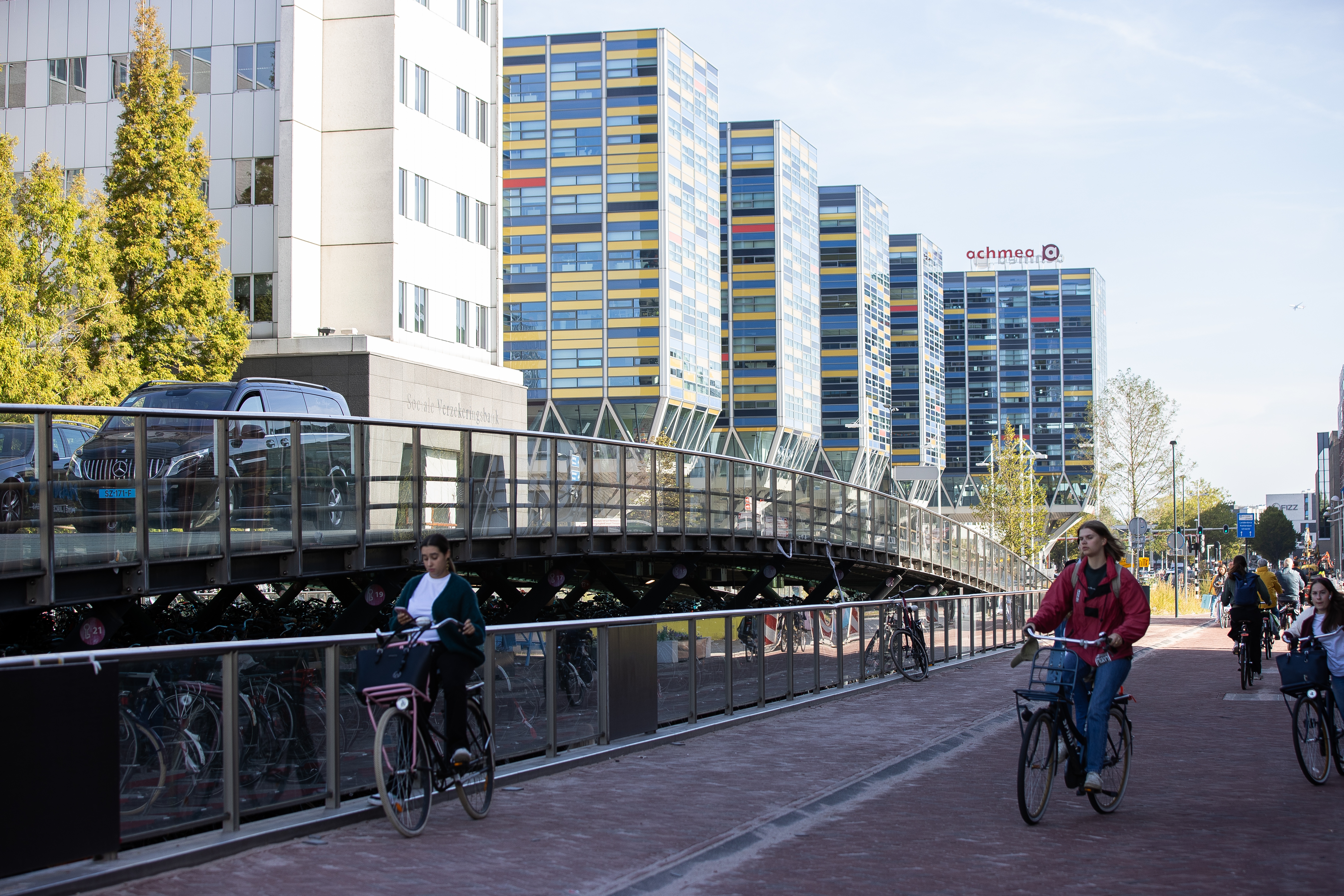 Het kantoor van verzekeraar Achmea in Leiden.  Credit ANP / Hollandse Hoogte / Harold Versteeg