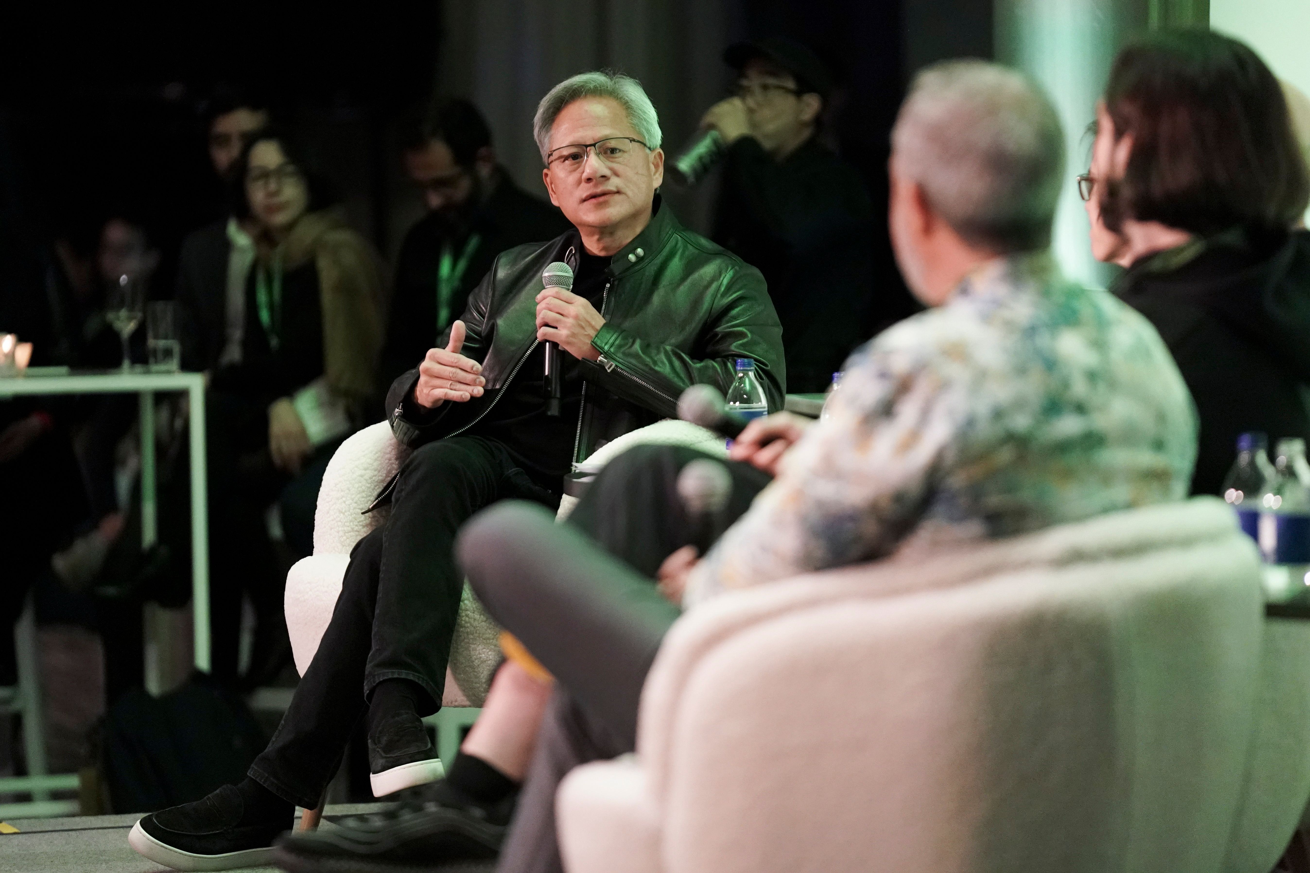 Il CEO di Nvidia Jensen Huang.  Gli appassionati di tecnologia e gli investitori attendono con impazienza ciò che il produttore di chip statunitense Nvidia ha da dire sul suo ultimo chipset.