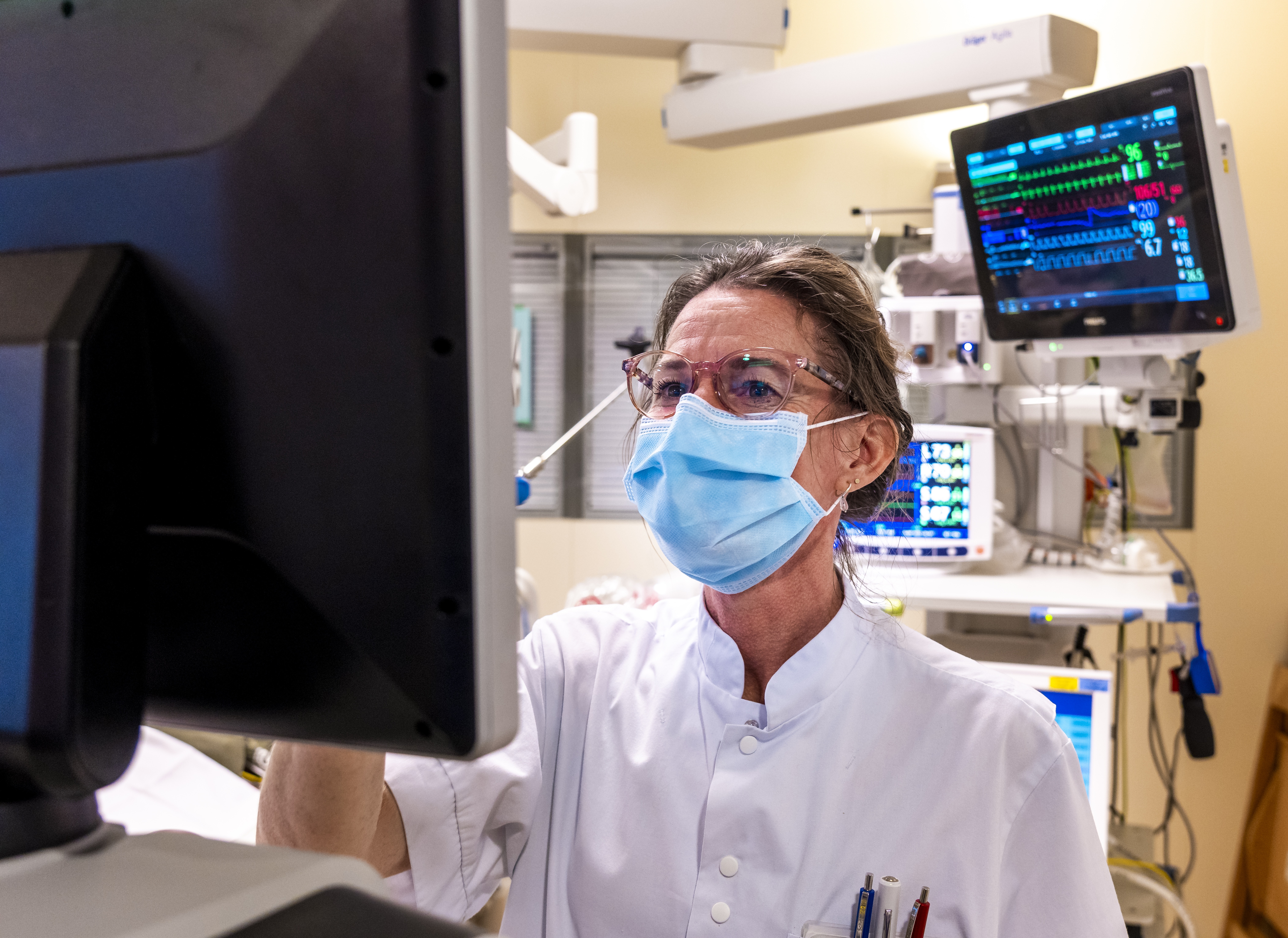 LEIDEN - De kinder-ICU van het CardioVasculair Interventiecentrum van het Leids Universitair Medisch Centrum (LUMC).  ANP LEX VAN LIASHOUT