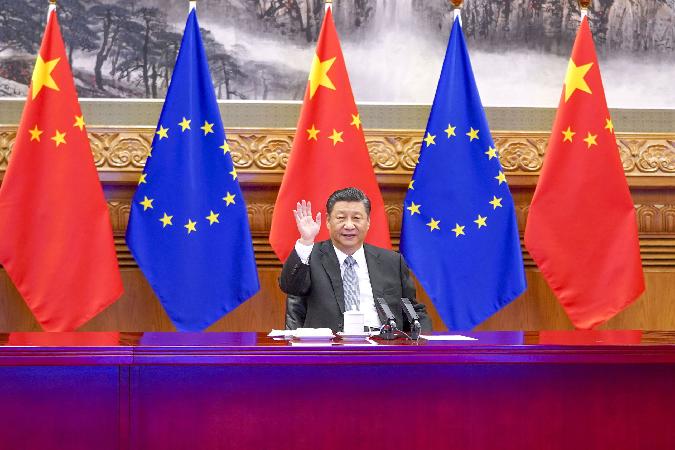 De Chinese president Xi Jinping