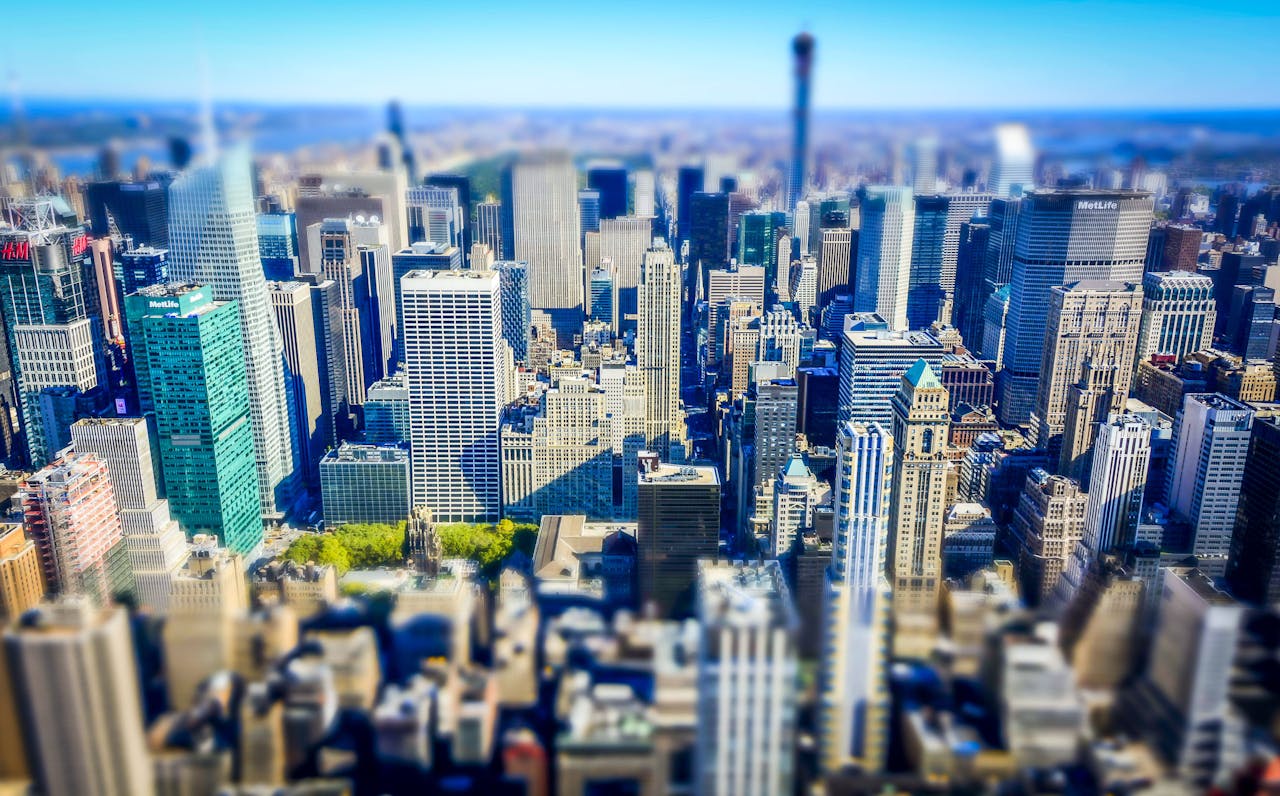 Uitzicht over Manhattan New York