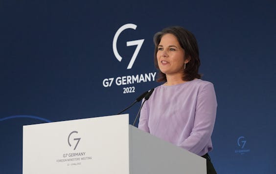 Duitse minister van Buitenlandse Zaken Annalena Baerbock