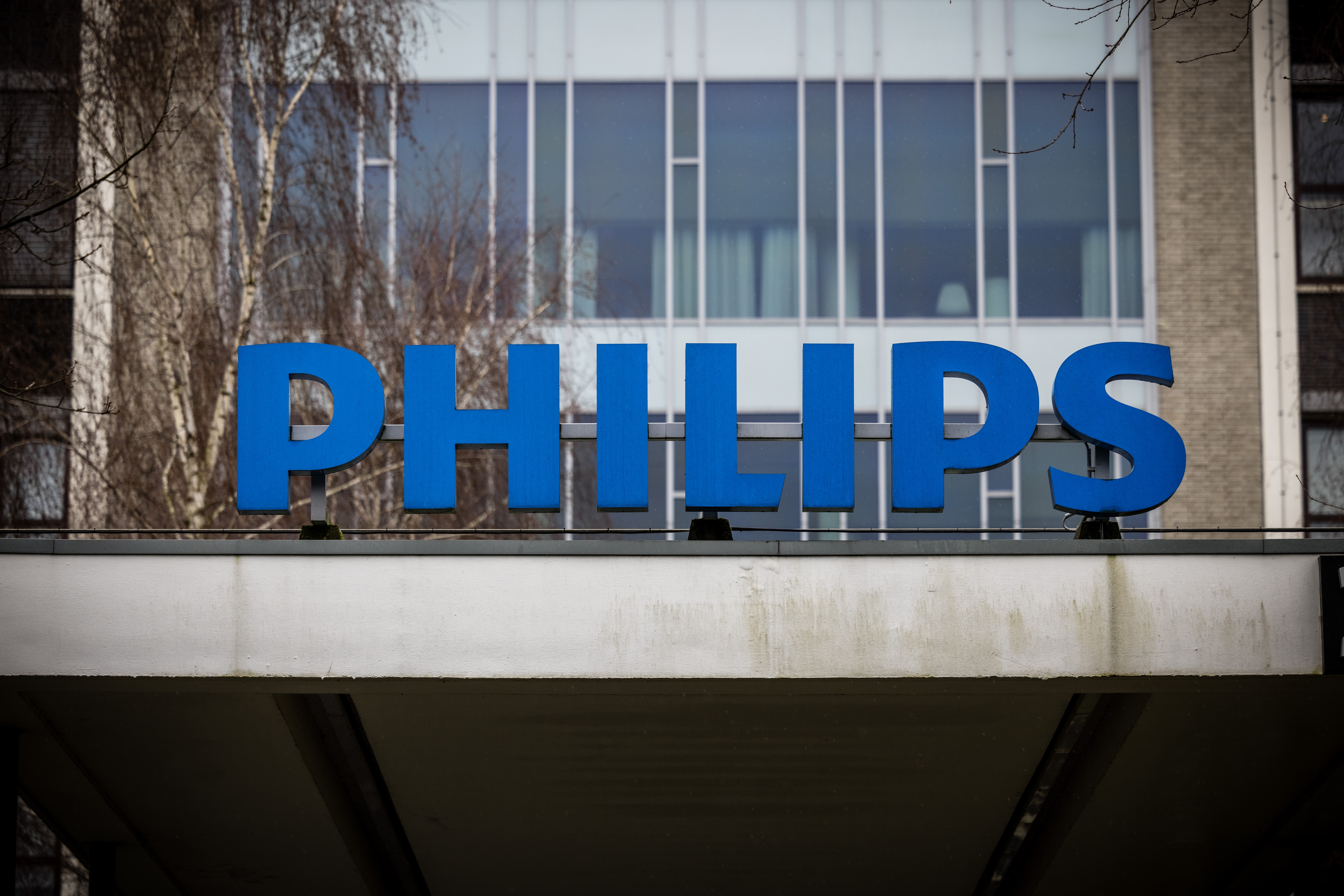 EINDHOVEN - Buitenkant van het hoofdkantoor van Philips Research op de High Tech Campus in Eindhoven, het voormalige NatLab.  ANP / Hollandse Hoogte / Rob Engelaar