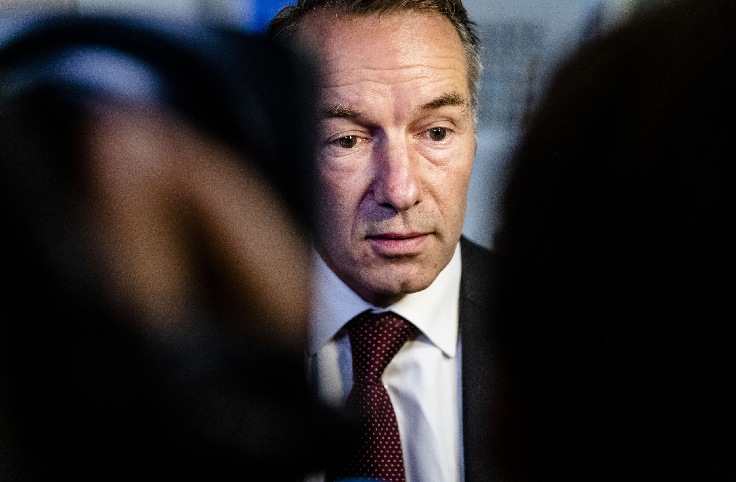 Wybren van Haga nadat hij zojuist uit de VVD fractie is gezet