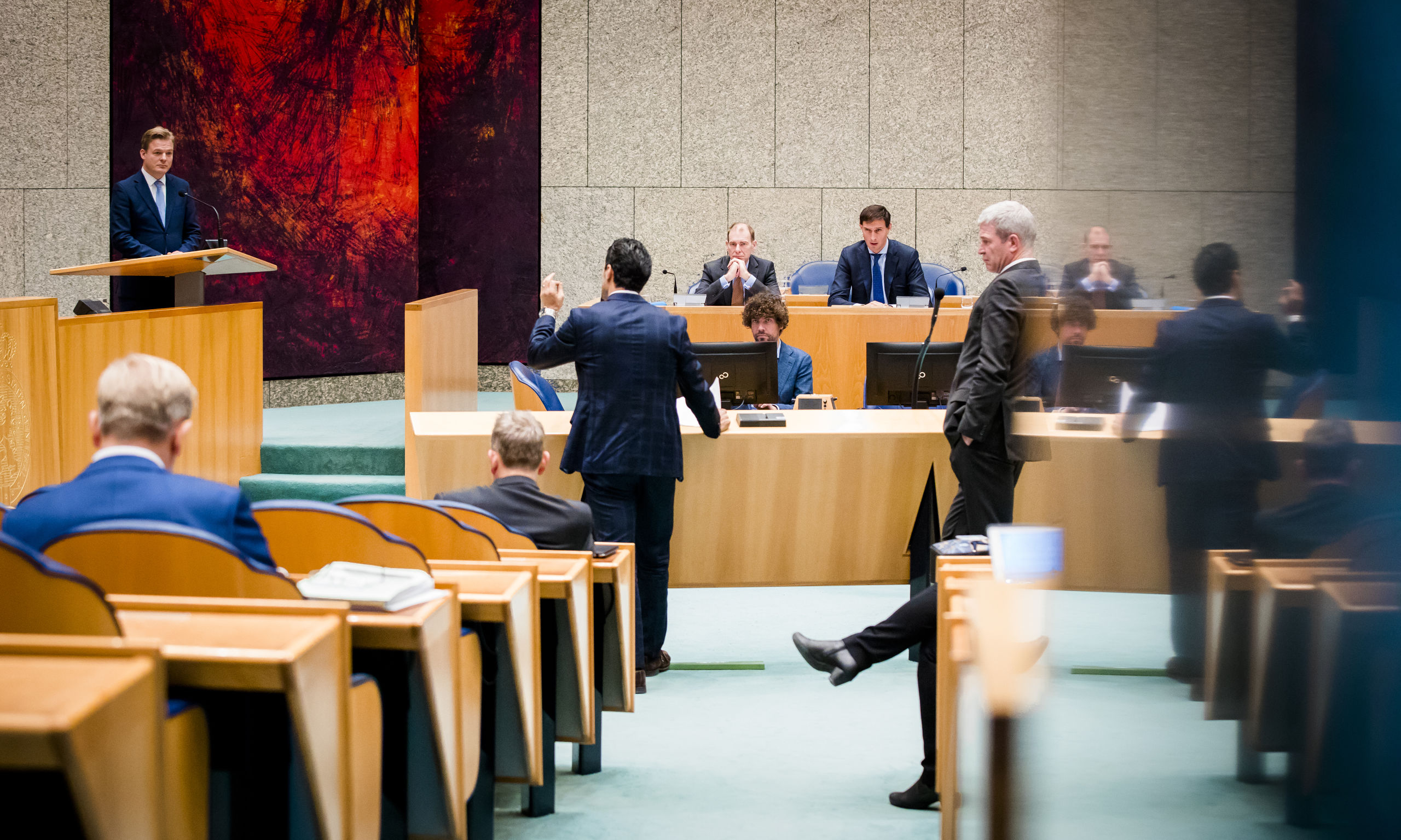 Pieter Omtzigt, staatssecretaris Menno Snel van Financiën en Minister Wopke Hoekstra van Financiën (CDA).