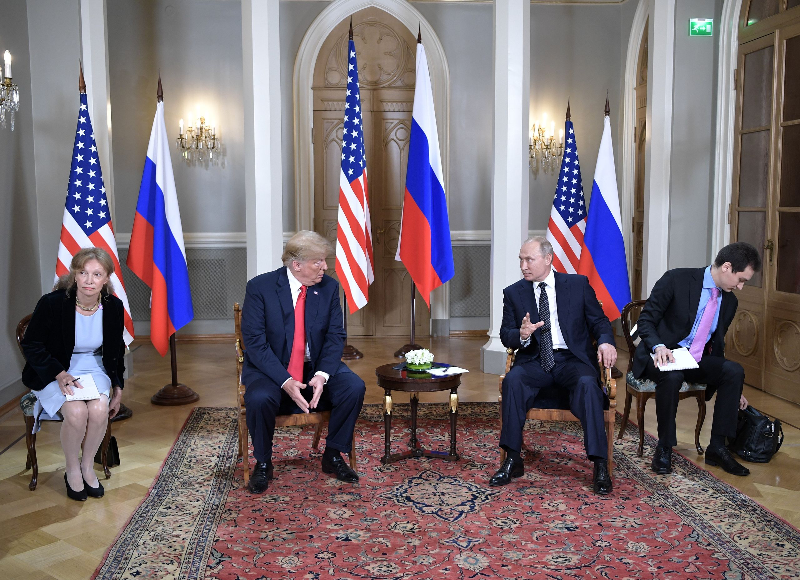 President Donald Trump en president Vladimir Poetin.