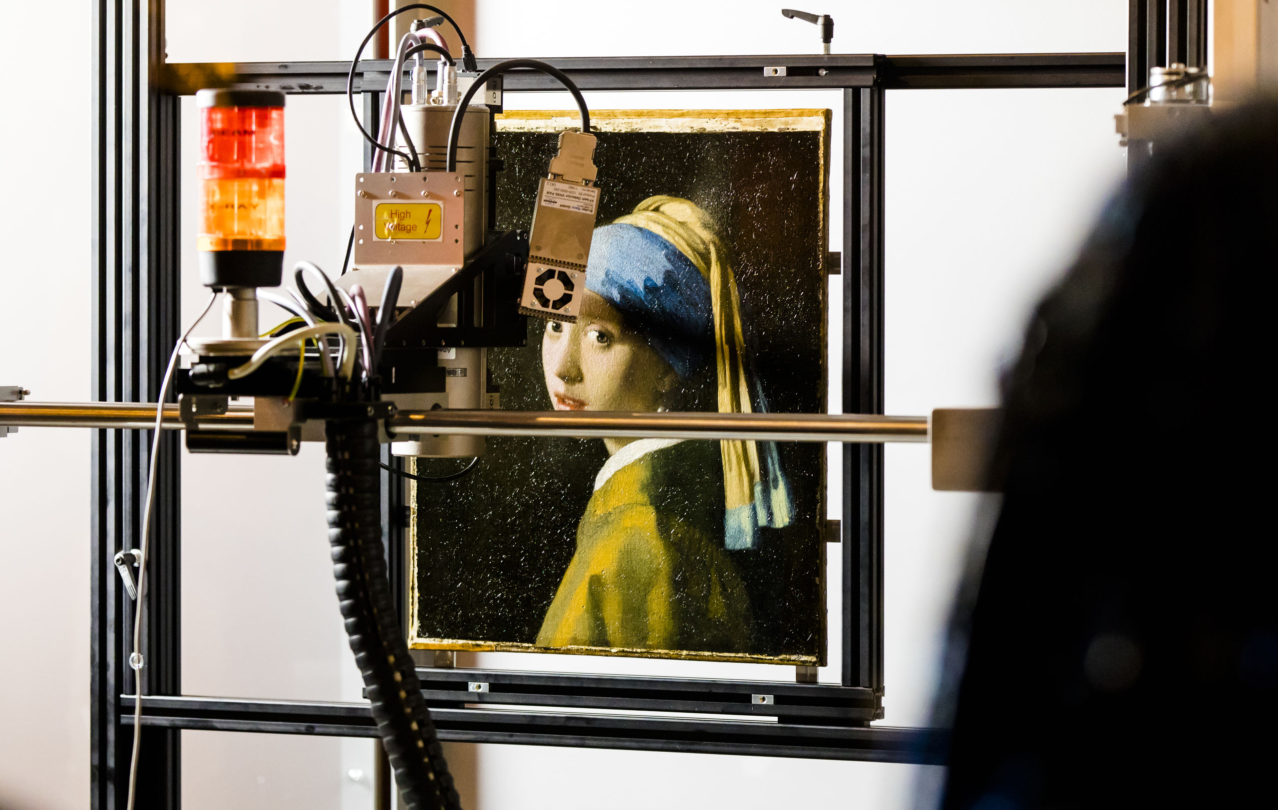 Het schilderij Meisje met de parel van Johannes Vermeer 