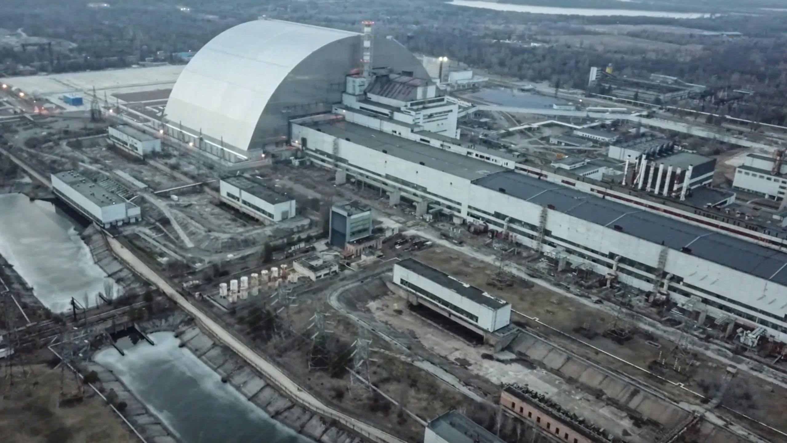 De Tsjernobyl kerncentrale in Pripyat 