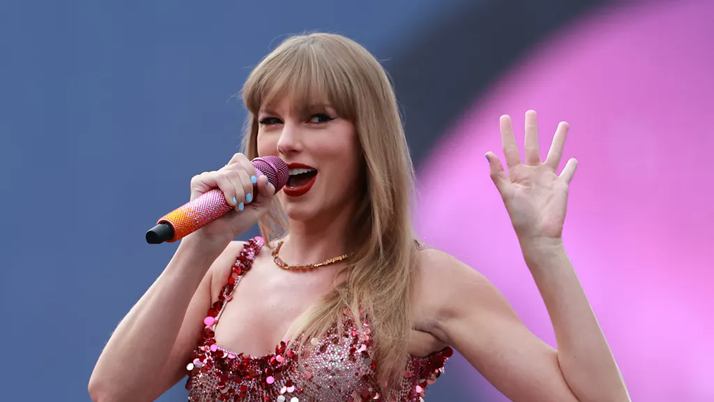 Image for the article: Taylor Swift wil stem en gezicht registreren als officieel merk in strijd tegen AI