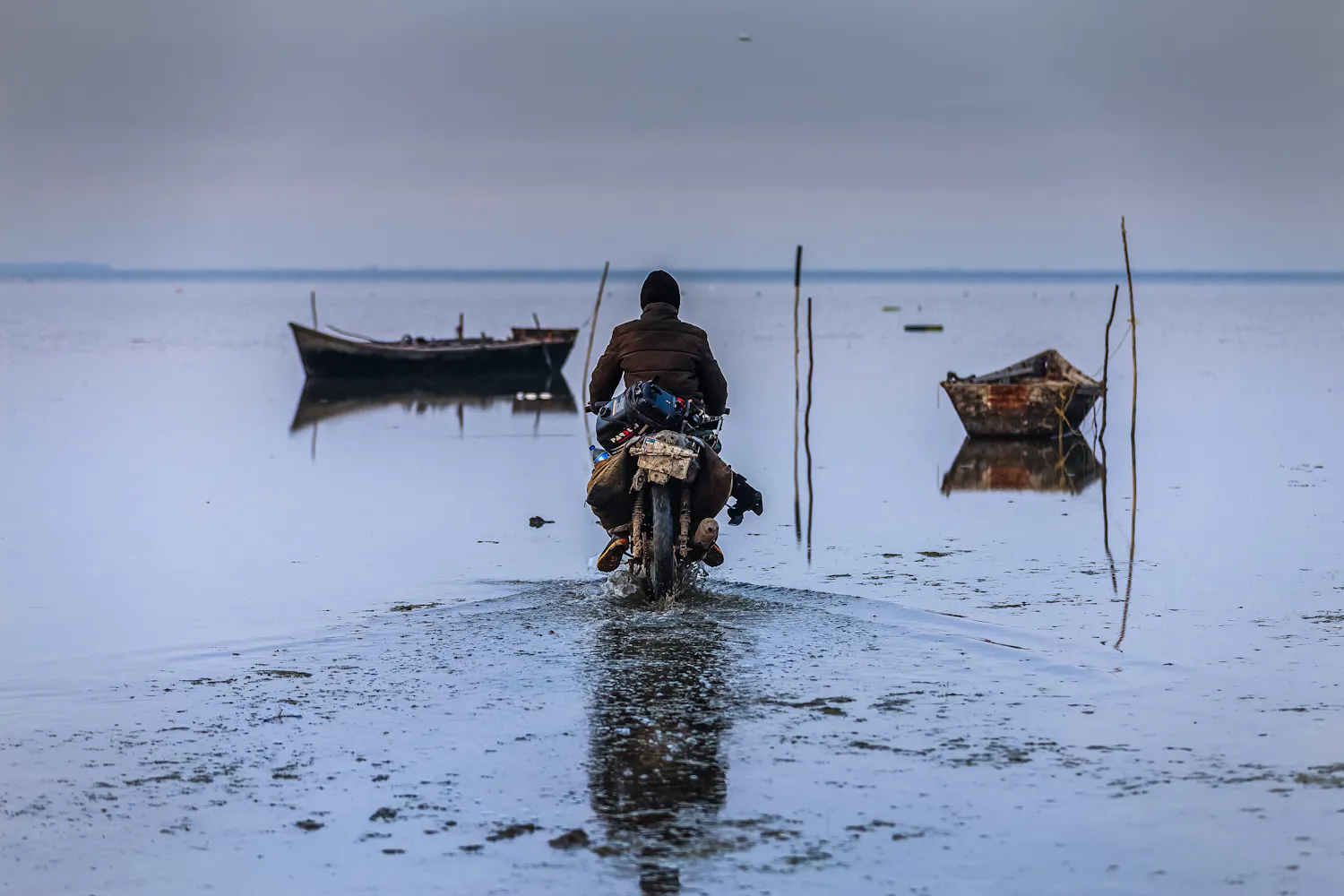 Falling Caspian Sea levels create new islands off Kazakhstan