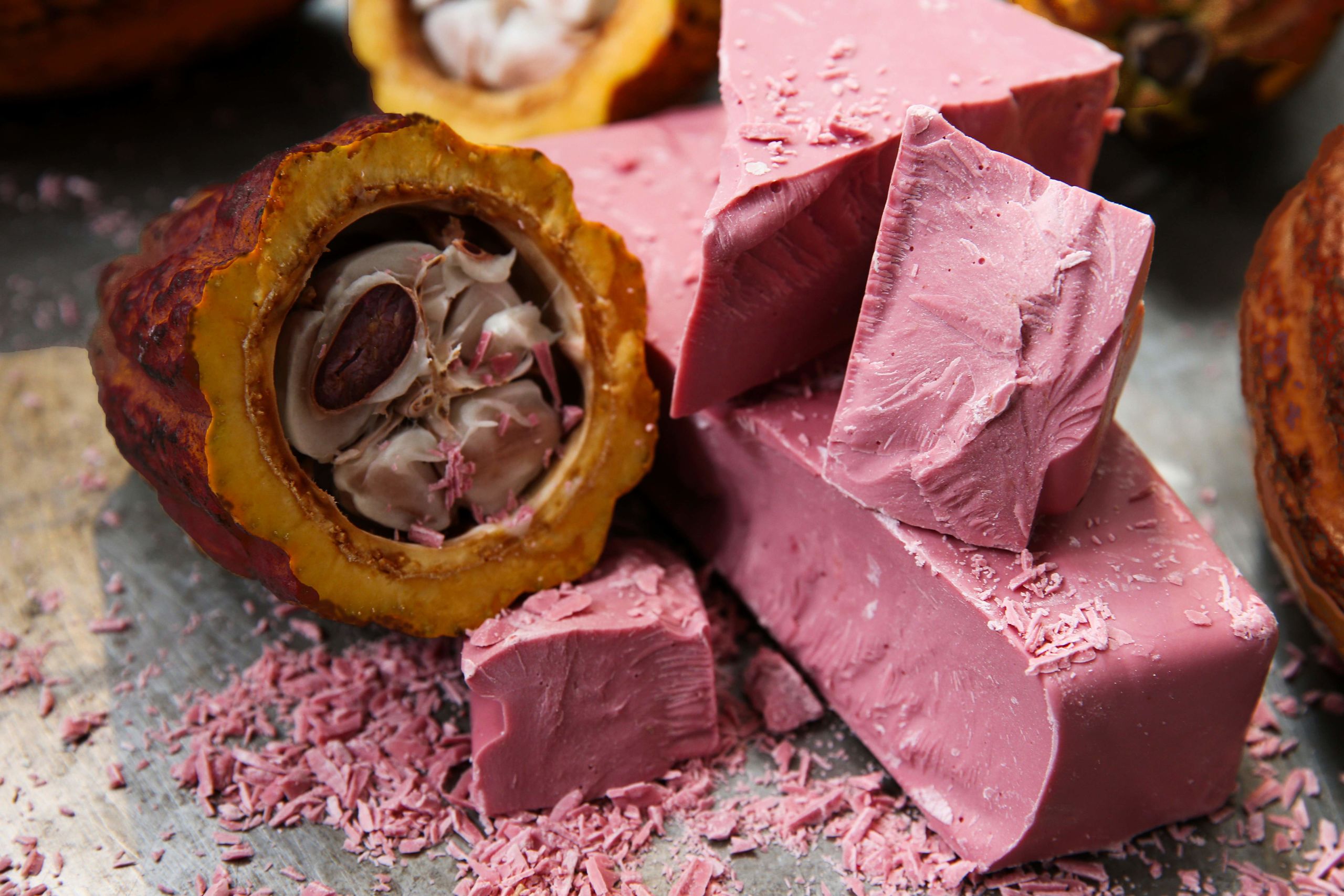 De Ruby-chocolade, bedacht door het Zwitserse Barry Callebaut.