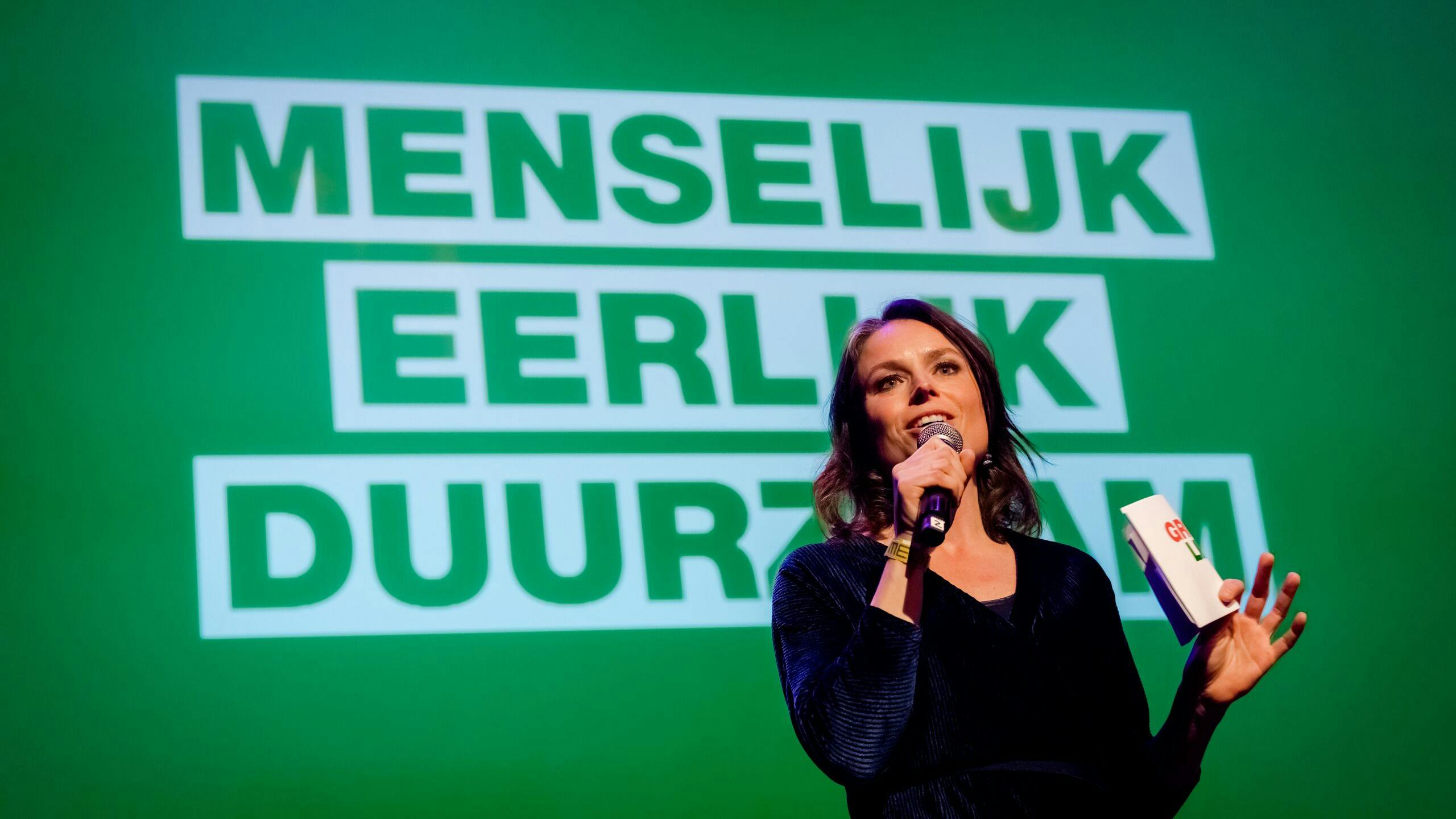 Partijvoorzitter Katinka Eikelenboom van GroenLinks.