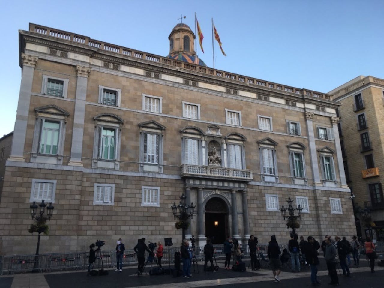 Het regeringsgebouw in Barcelona