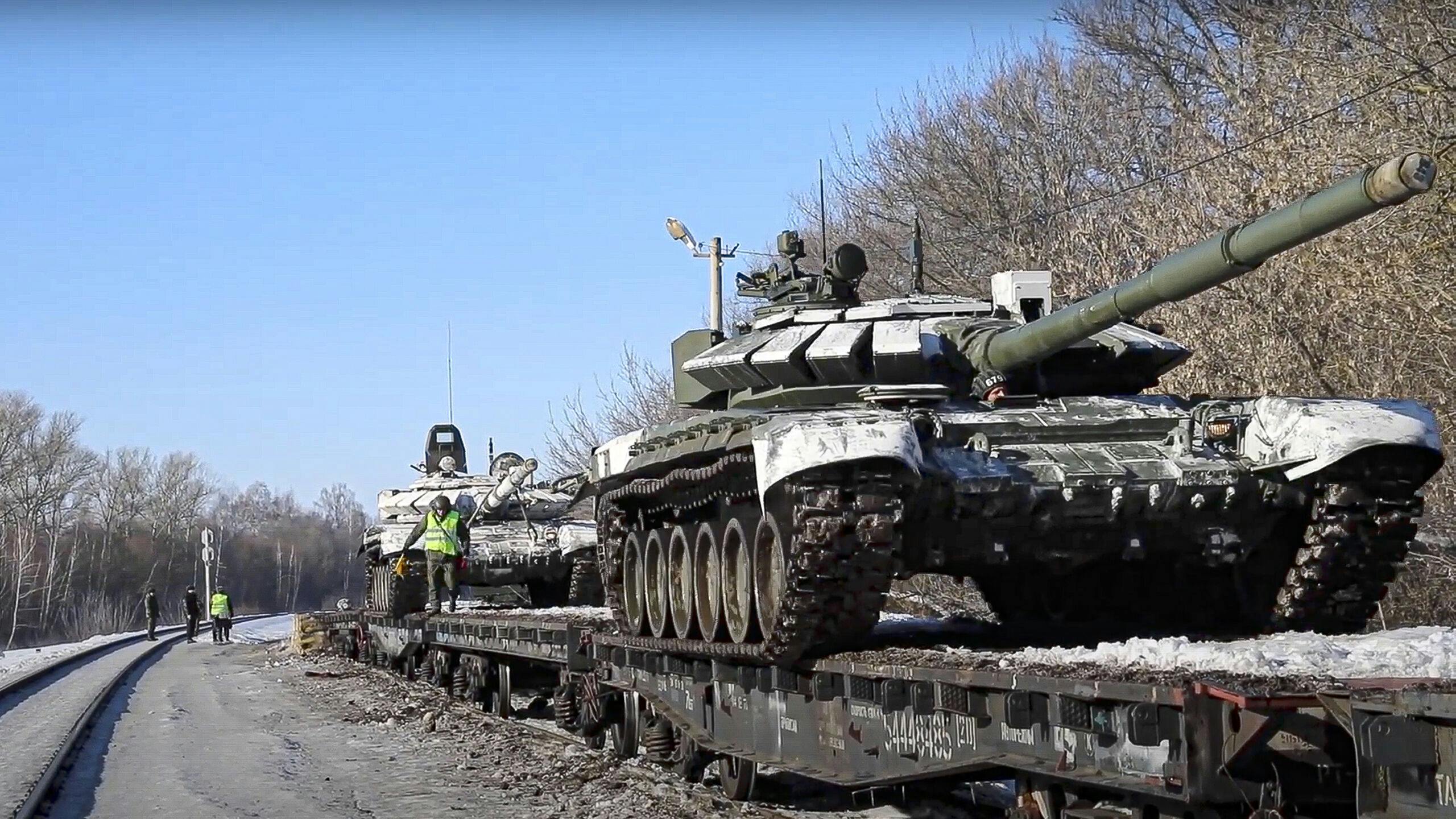 Still uit de video van het Russische ministerie van Defensie