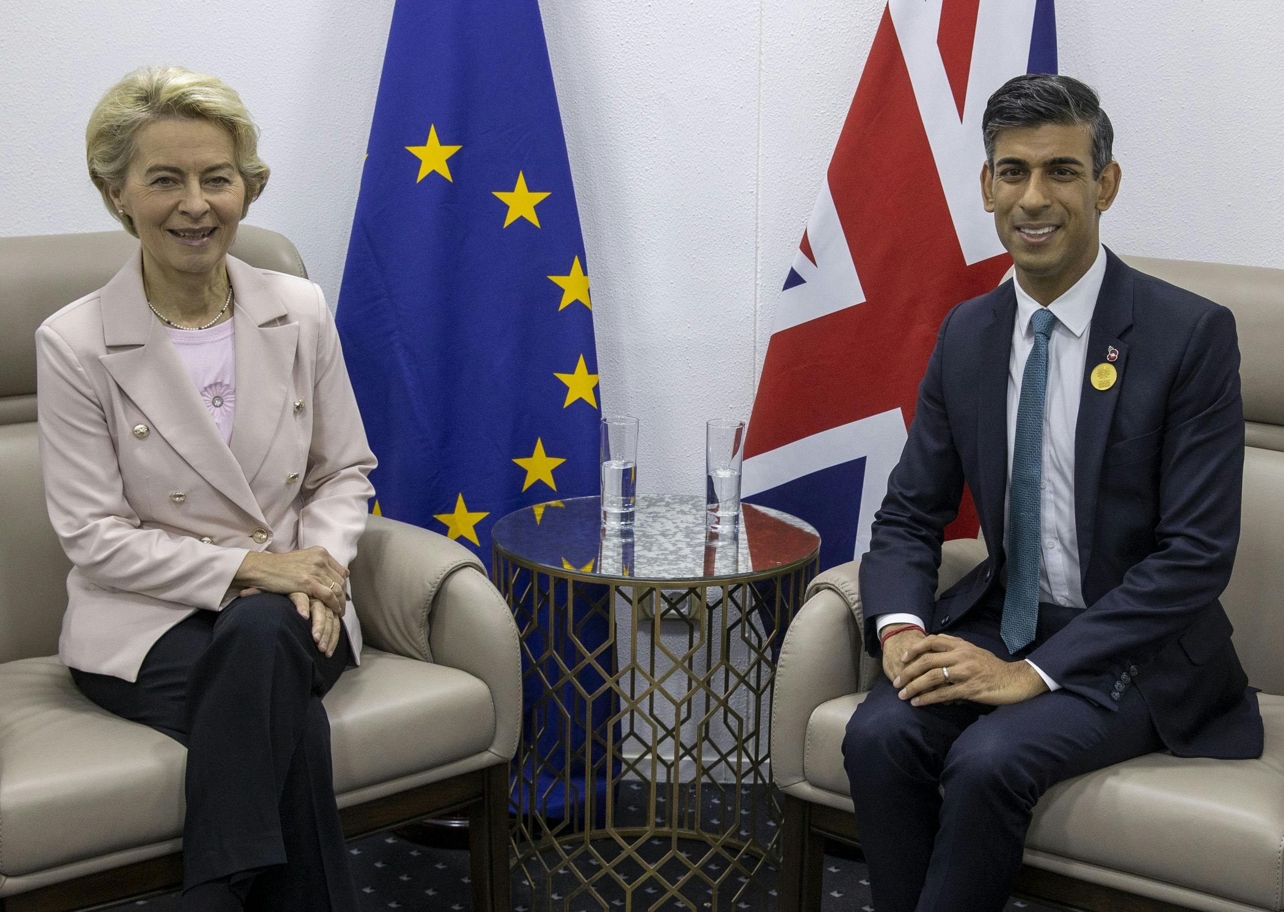 Von der Leyen and Sunak today discussed the issue of Northern Ireland