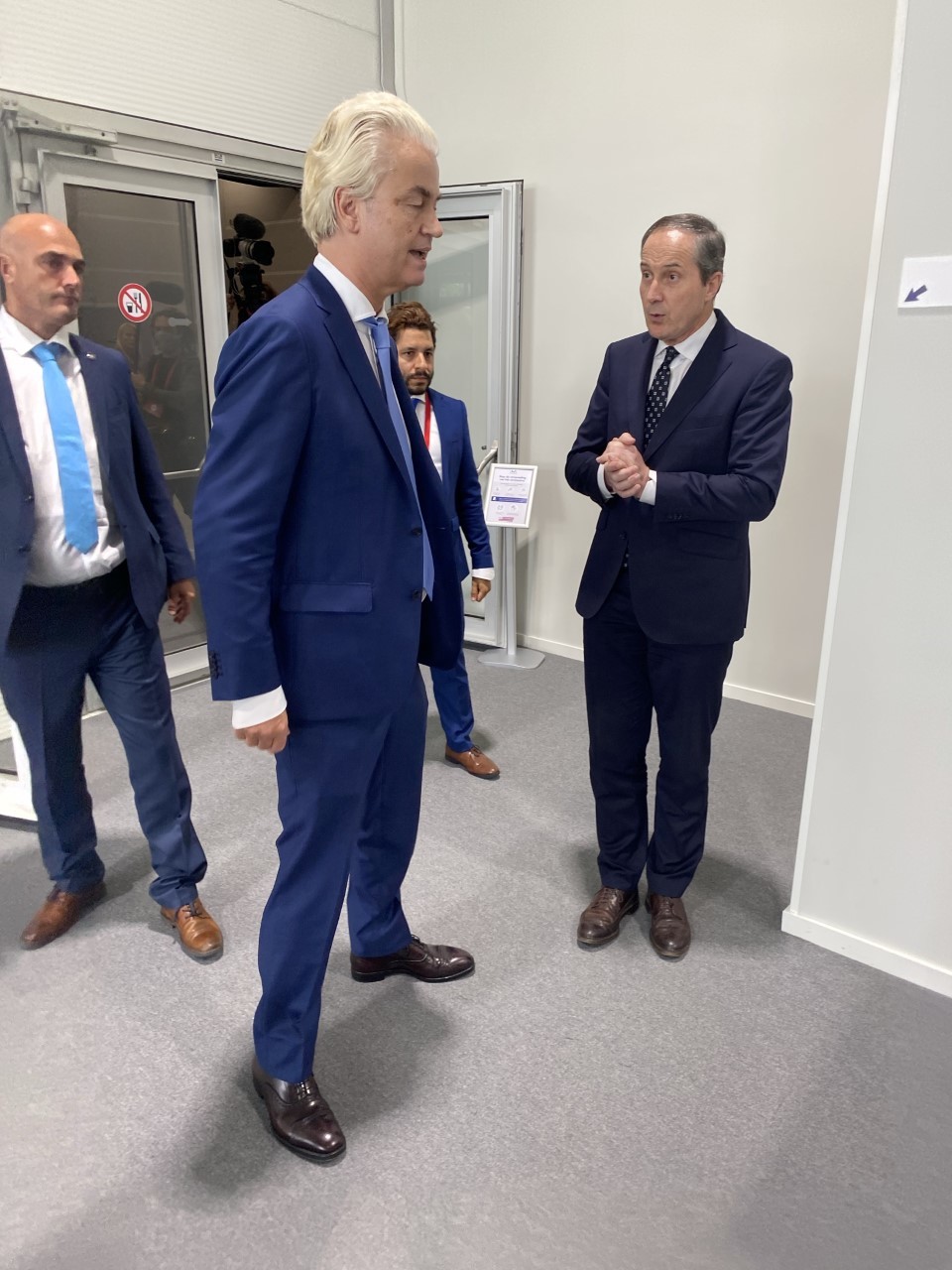 Geert Wilders en zijn advocaat Geert-Jan Knoops