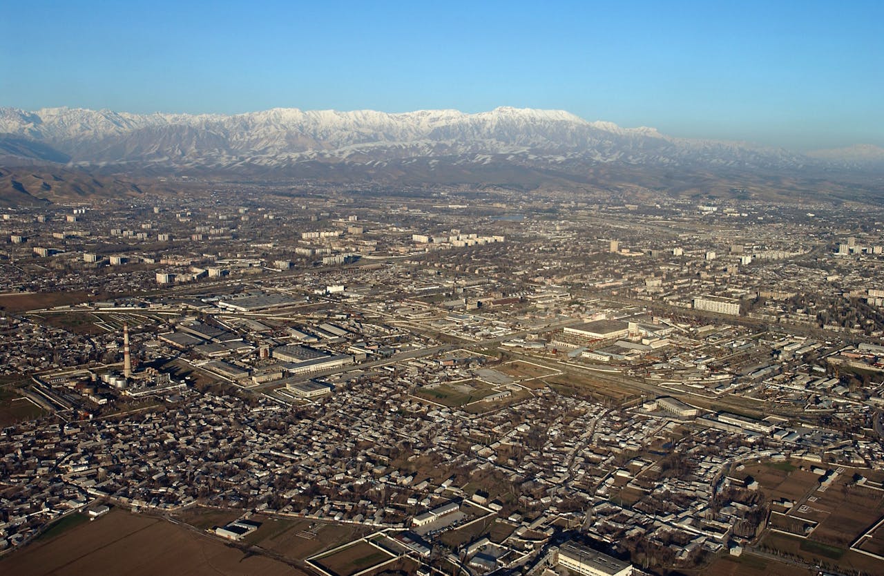 Doesjanbe, de hoofdstad van Tadjikistan.