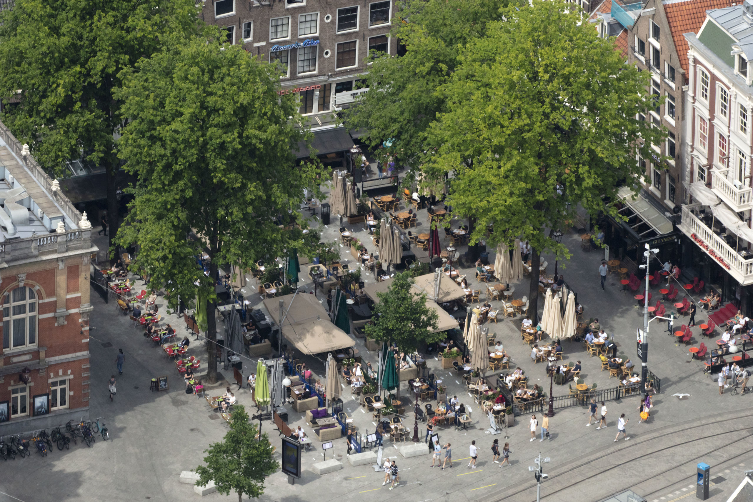 Het Leidseplein in Amsterdam 