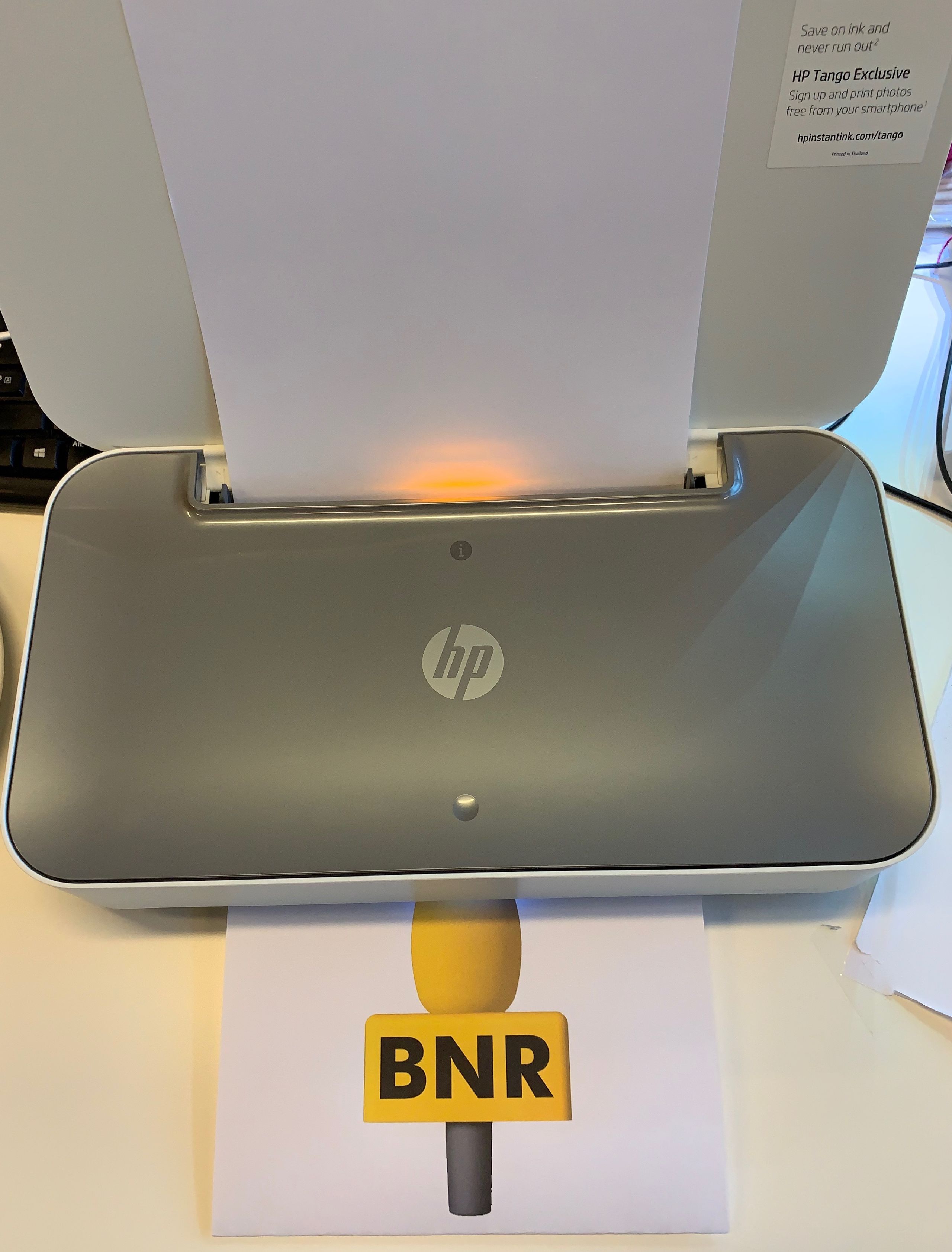 Het logo van BNR uit de HP Tango