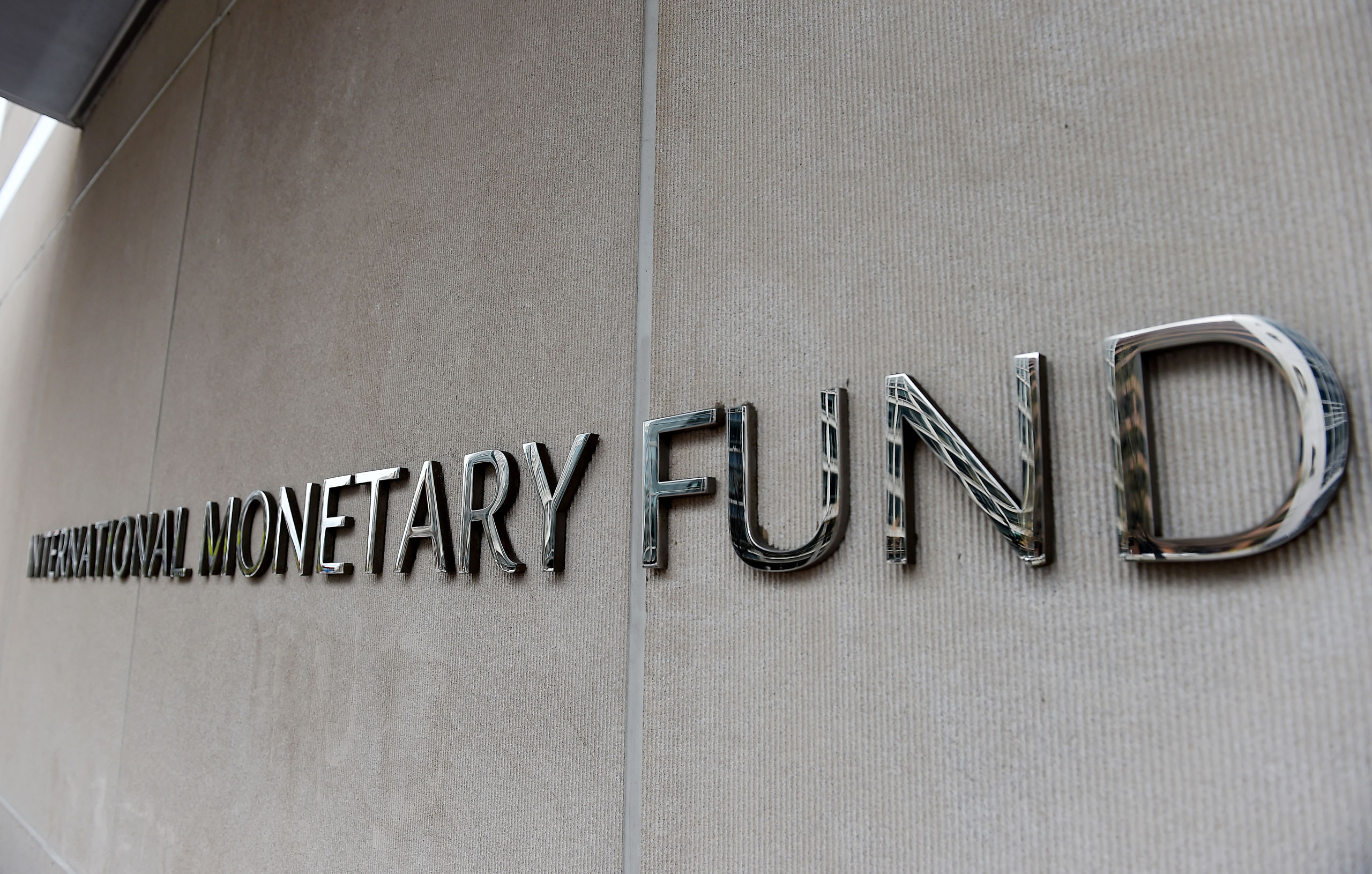 Het IMF-gebouw in Washington