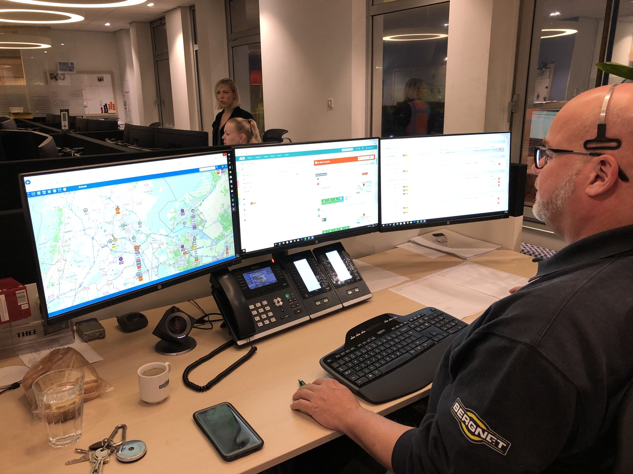 Bij Bergnet worden de files nauwgezet bijgehouden
