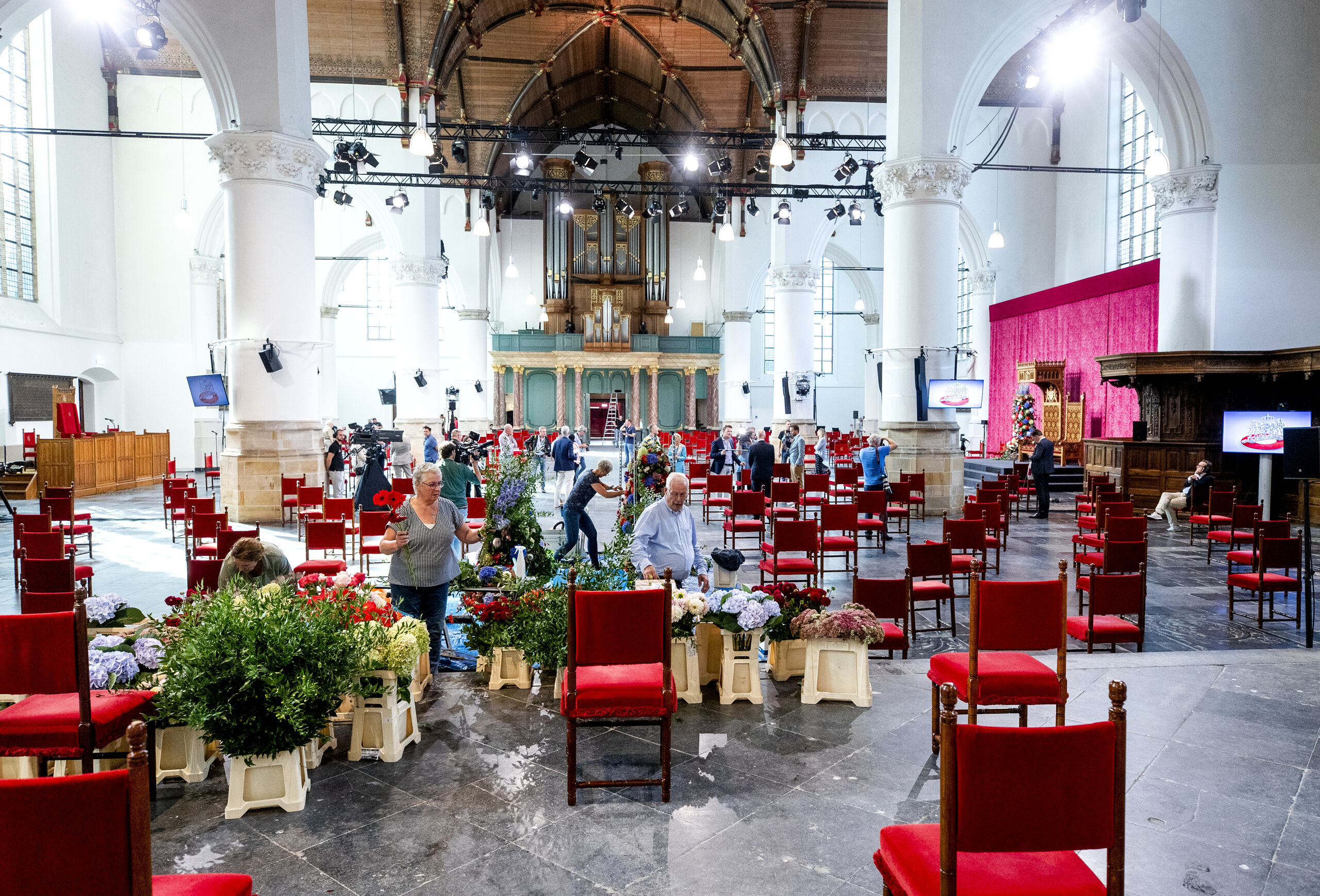 De Grote Kerk, in aanloop naar Prinsjesdag.
