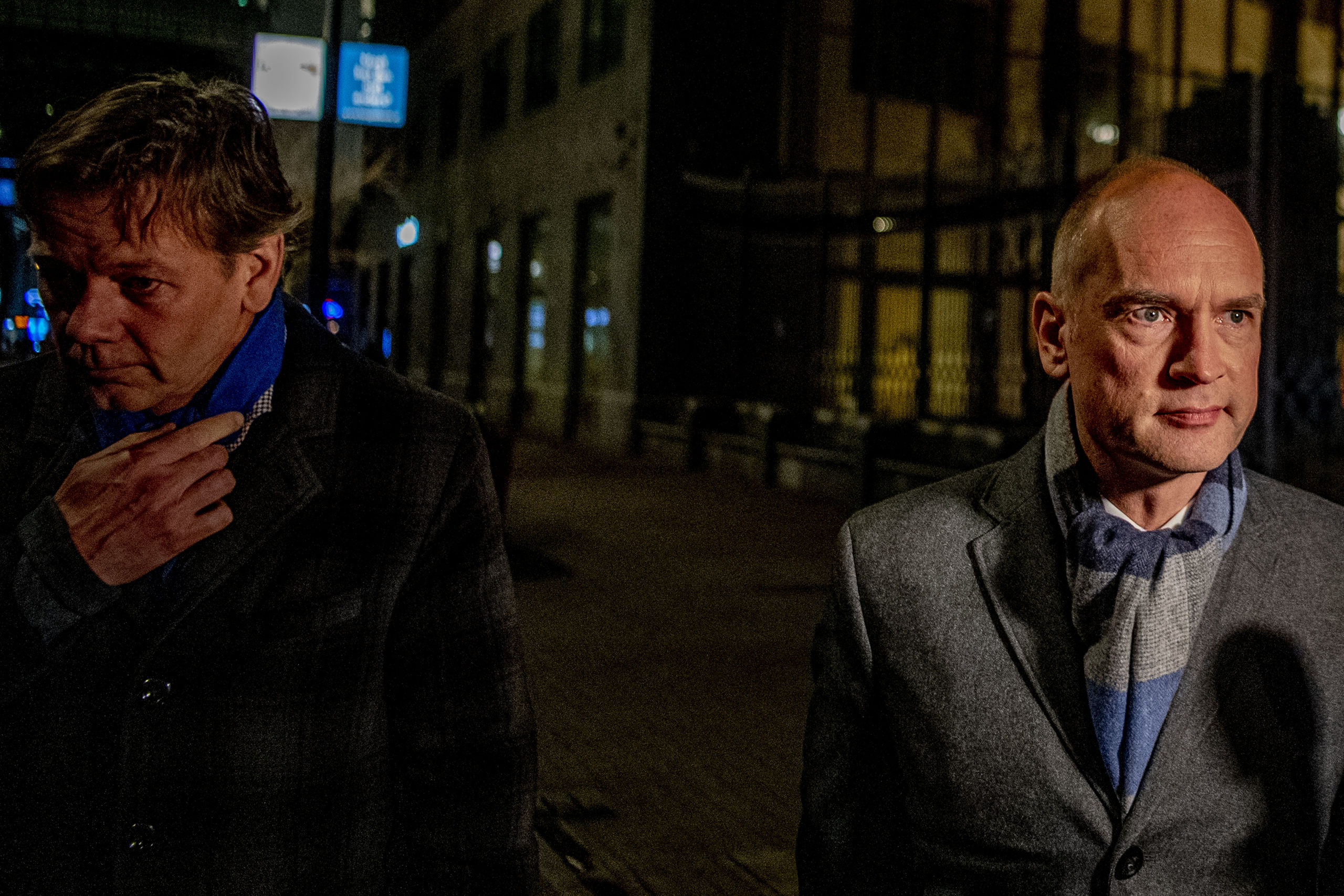 ChristenUnie-leider Gert-Jan Segers staat de pers te woord na afloop van het overleg tussen de coalitieleiders over het kinderpardon.