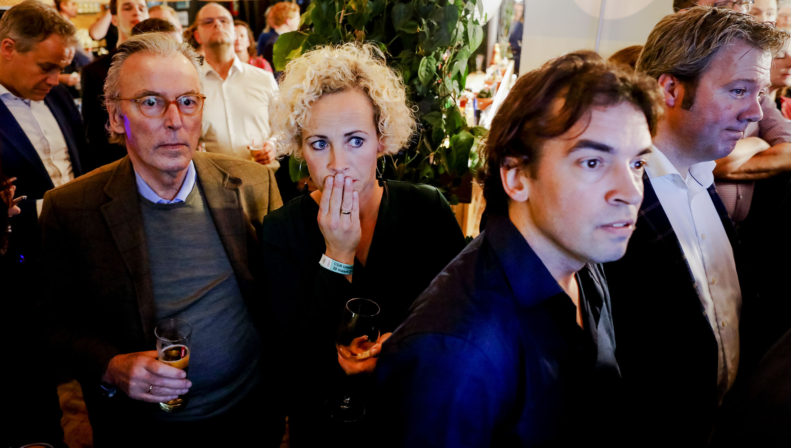 2019-03-20 22:05:57 DEN HAAG - Elco Brinkman tijdens de uitslagenavond van het CDA tijdens de Provinciale Statenverkiezingen en de waterschapsverkiezingen. ANP BAS CZERWINSKI