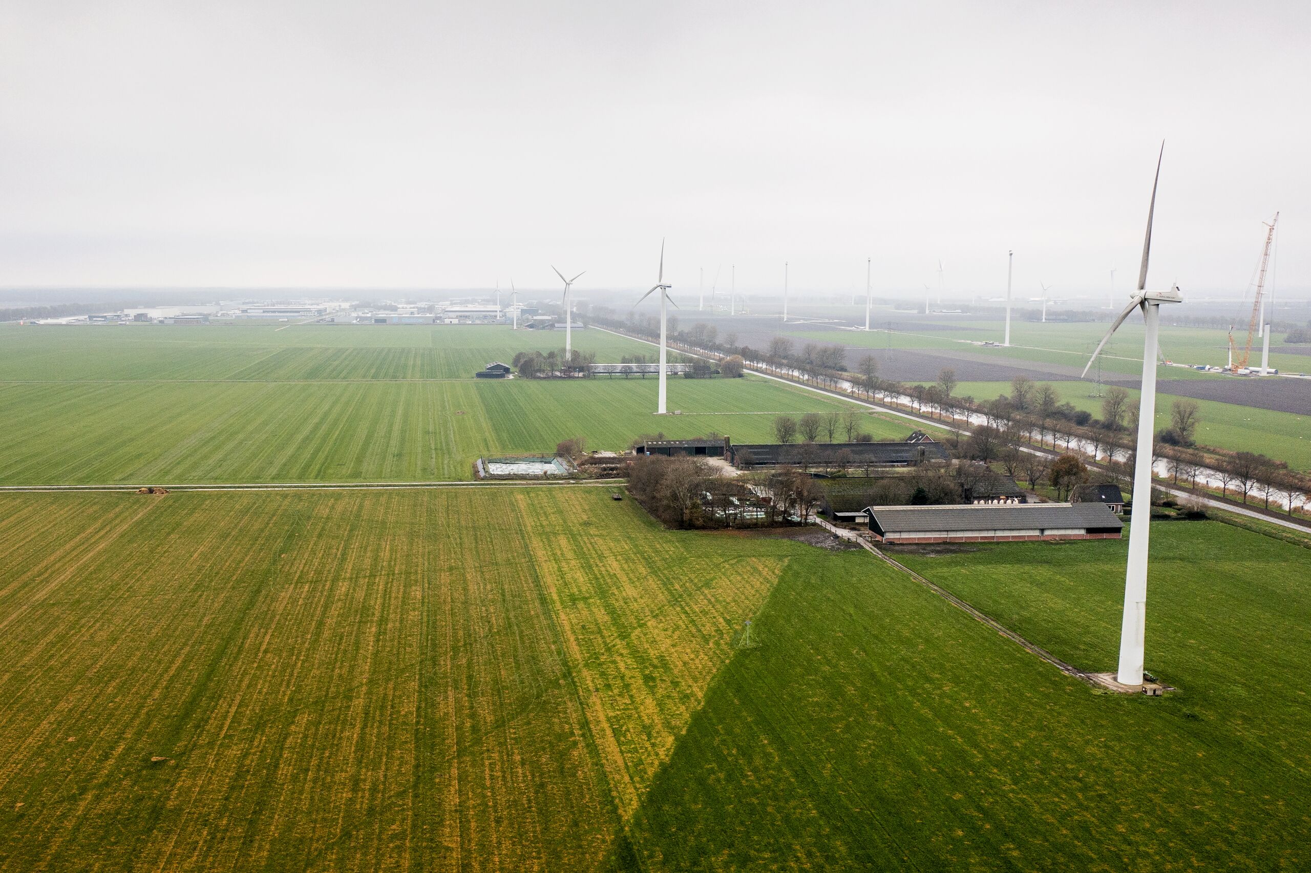 De locatie waar Meta mogelijk een datacenter had willen bouwen in de gemeente Zeewolde.