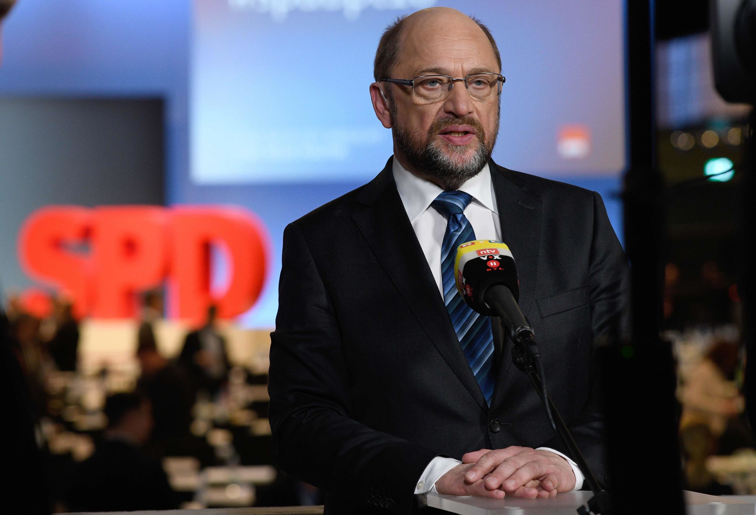 Martin Schulz, partijleider van de SPD
