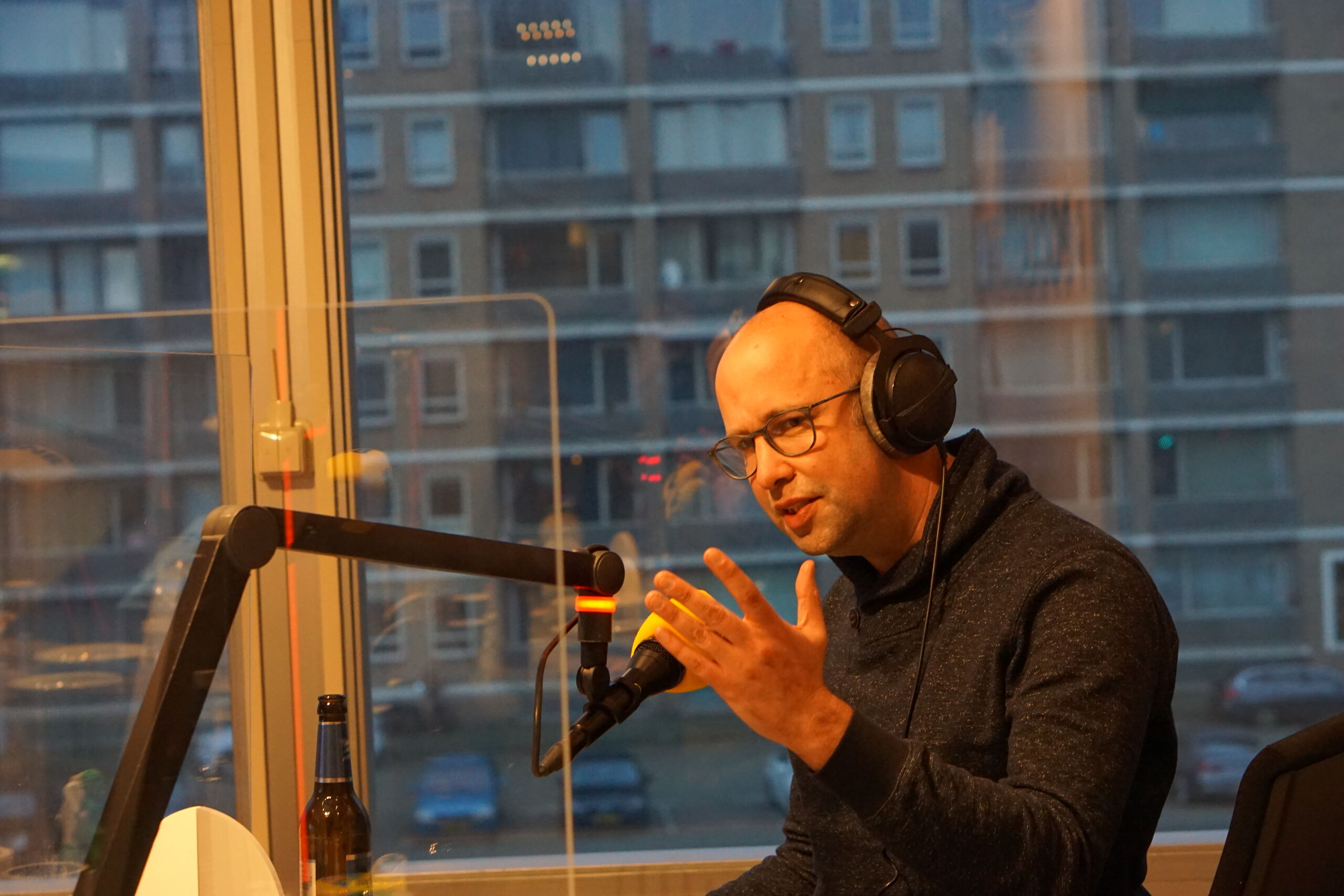 Michiel Driebergen in actie.
