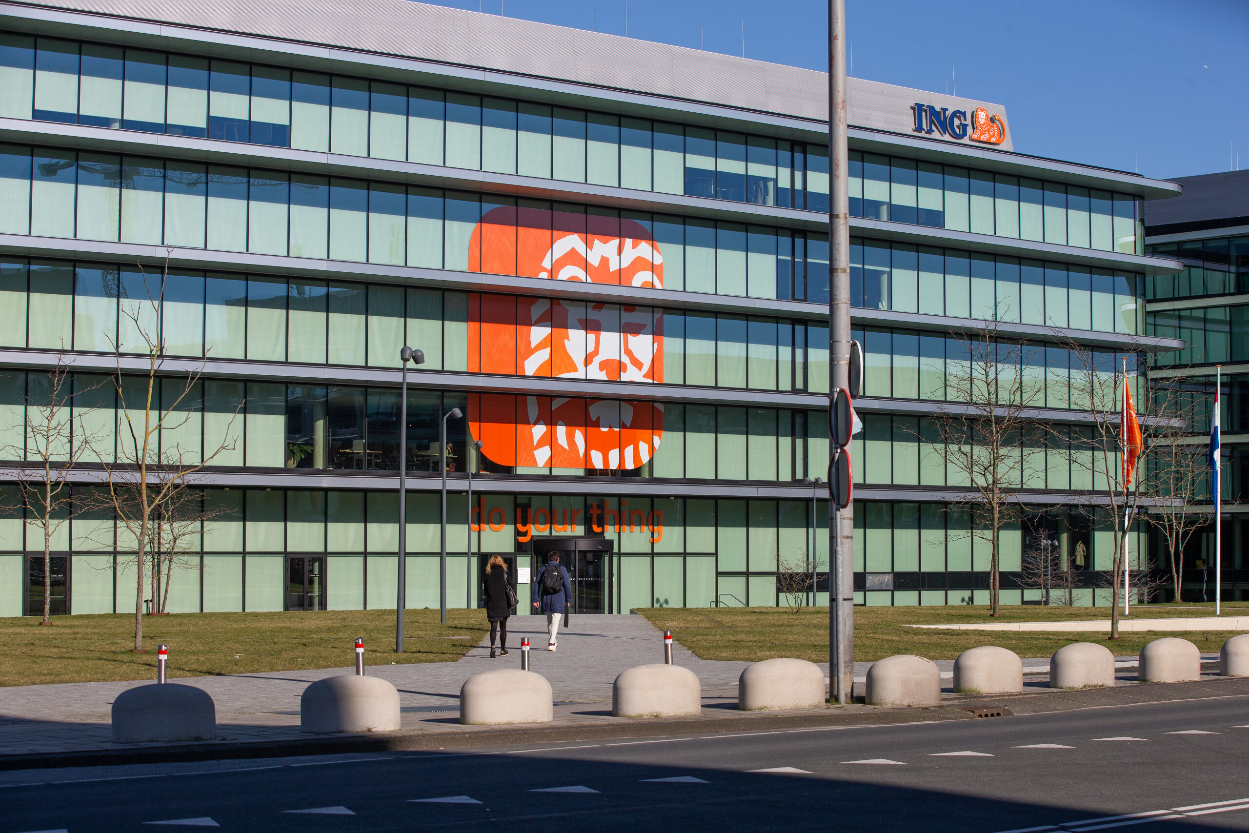 Het hoofdkantoor van de ING-bank in Amsterdam Zuidoost. Credit ANP / Hollandse Hoogte / Harold Versteeg
