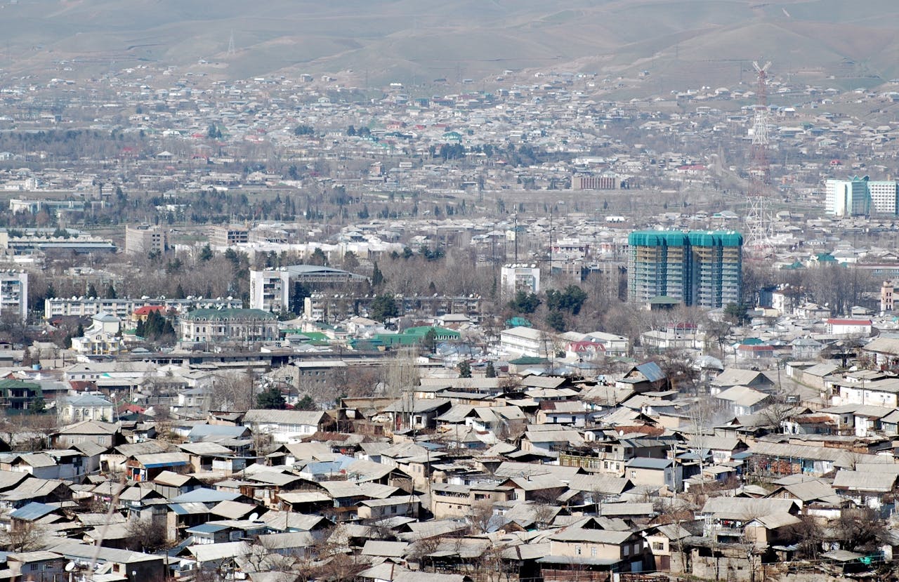 Doesjanbe, de hoofdstad van Tadzjikistan.