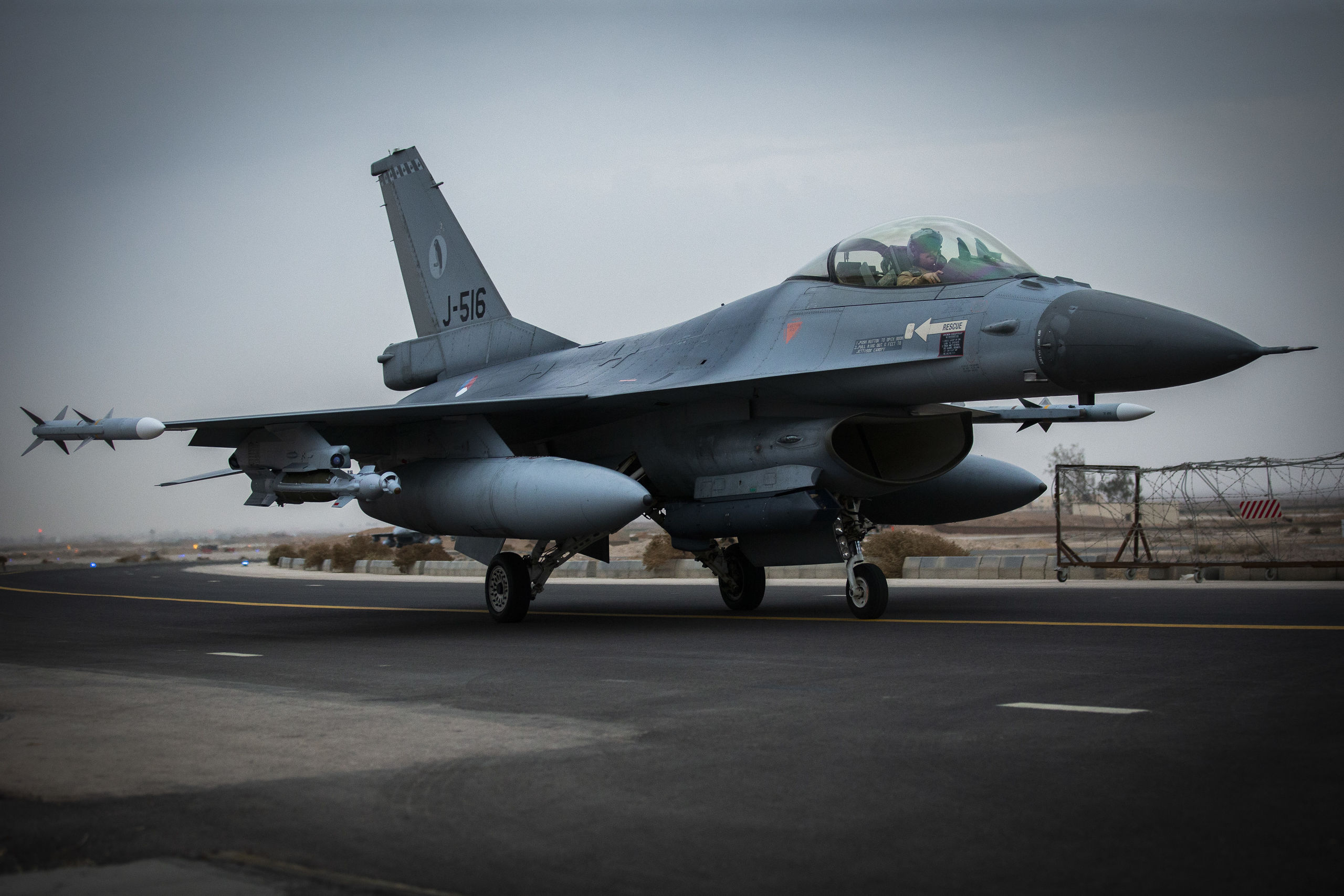 Nederlandse F16 in Jordanië