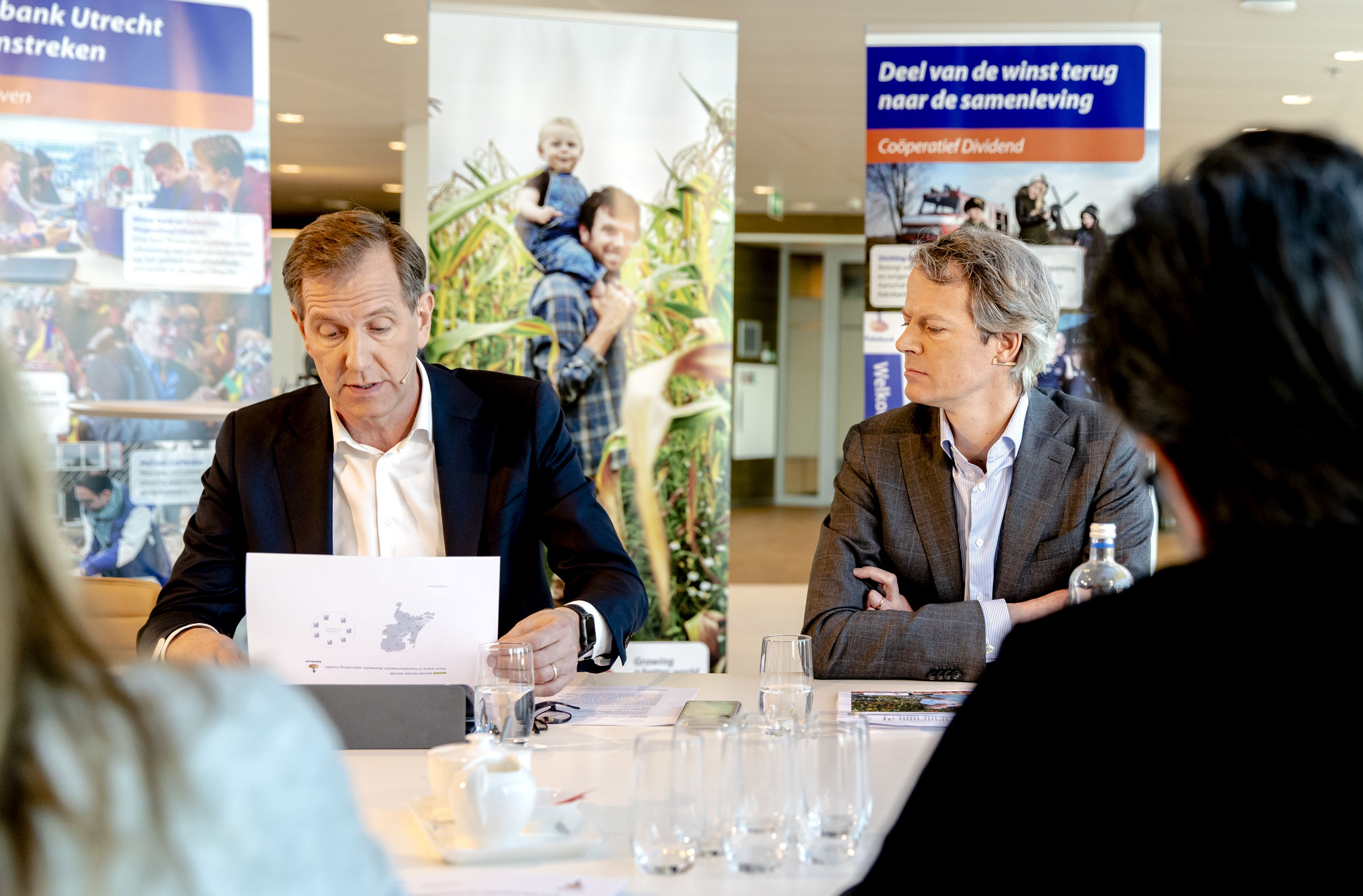 Wiebe Draijer en CFO Bas Brouwers