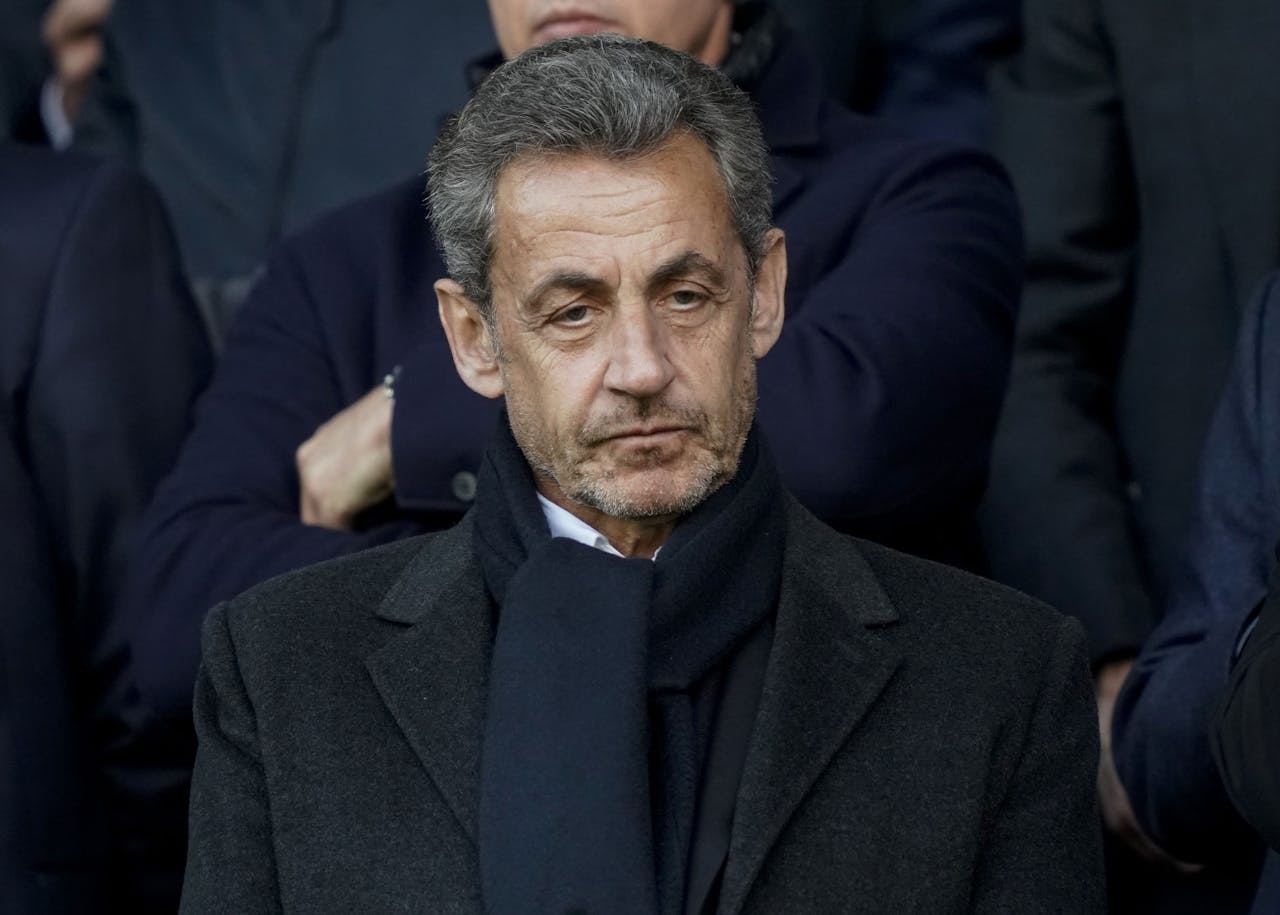 (FILES) In this file photo taken on May 4, 2019, French former President Nicolas Sarkozy is pictured as he attends a football match at the Parc des Princes stadium in Paris. - French Justice dismissed on June 19, 2019 Sarkozy's lawyers last request to cancel corruption charges against him and thus ordered to stand a trial. Sarkozy is accused of attempted, with the help of his lawyer Thierry Herzog, to pervert the course of justice by obtaining inside information from one of the magistrates about the progress of another probe and that he was tipped off that his mobile phone had been tapped by judges looking into the alleged financing of his 2007 election campaign by former Libyan dictator Moamer Kadhafi. (Photo by Lionel BONAVENTURE / AFP)