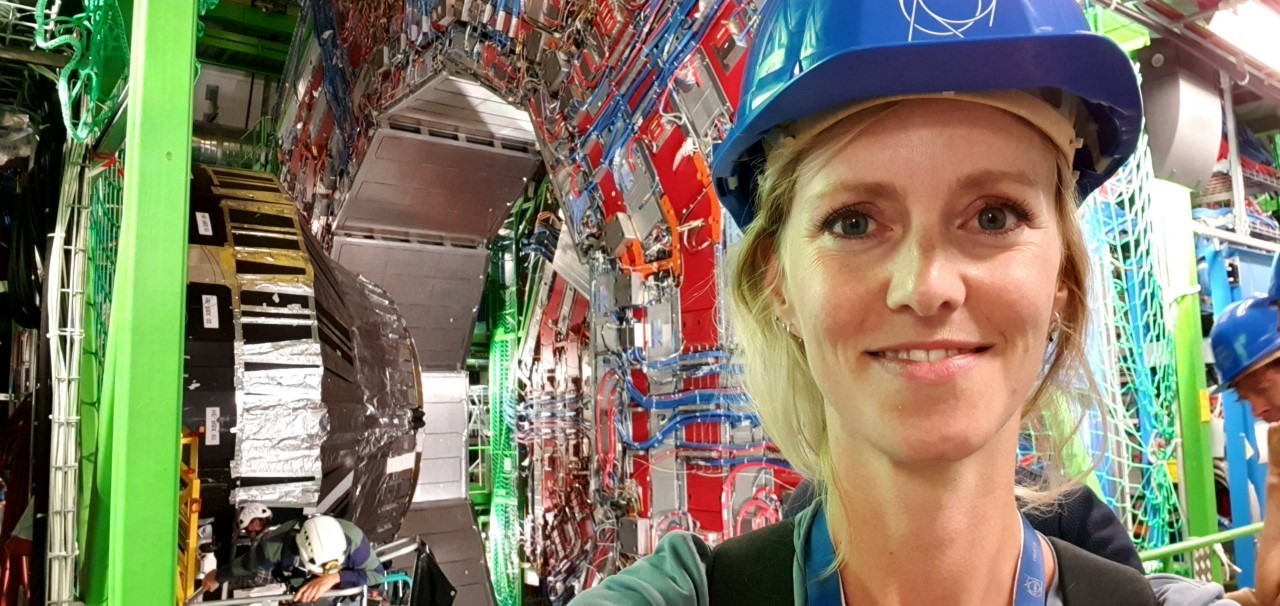 Karlijn Meinders bij CERN