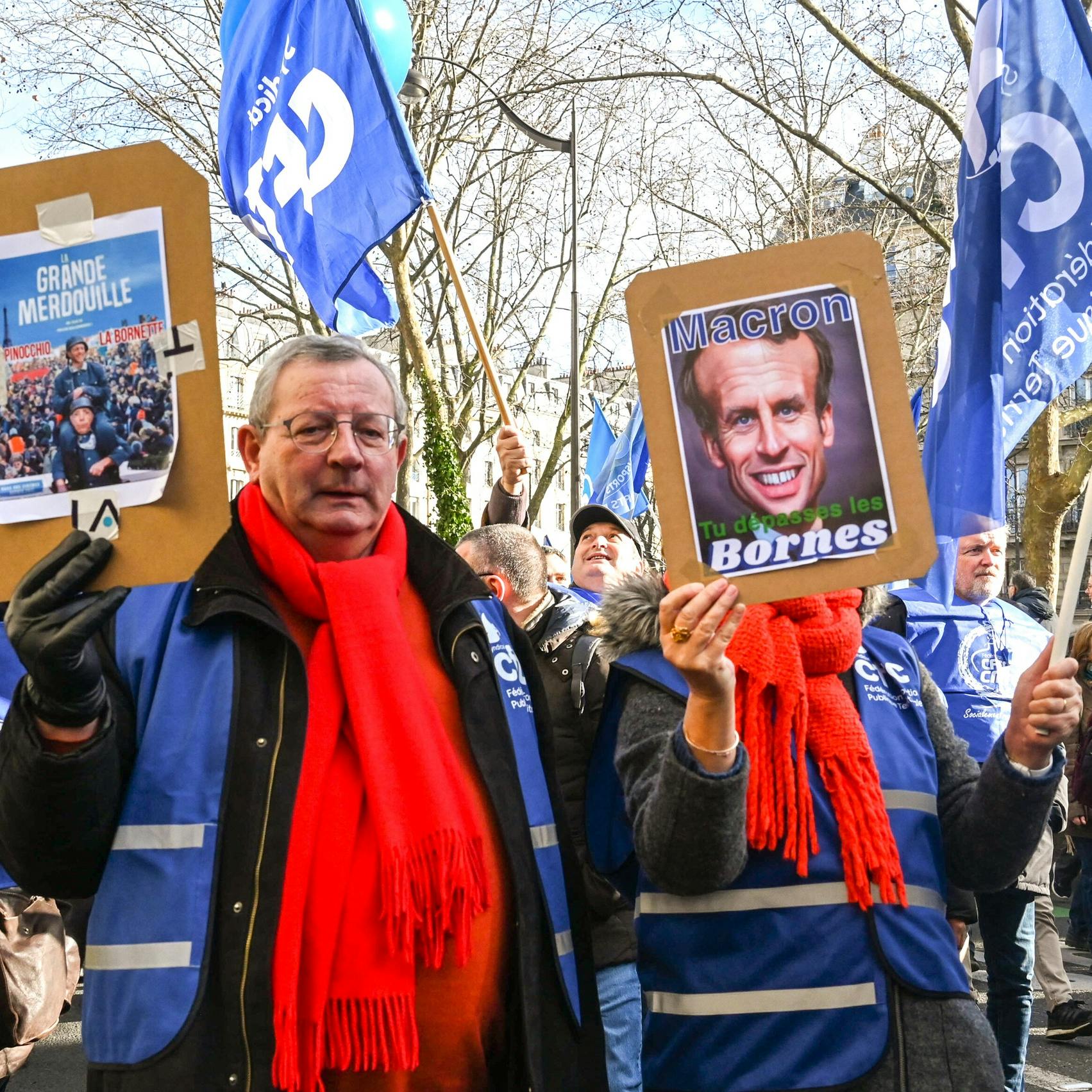 Franse premier past plan pensioenhervorming iets aan
