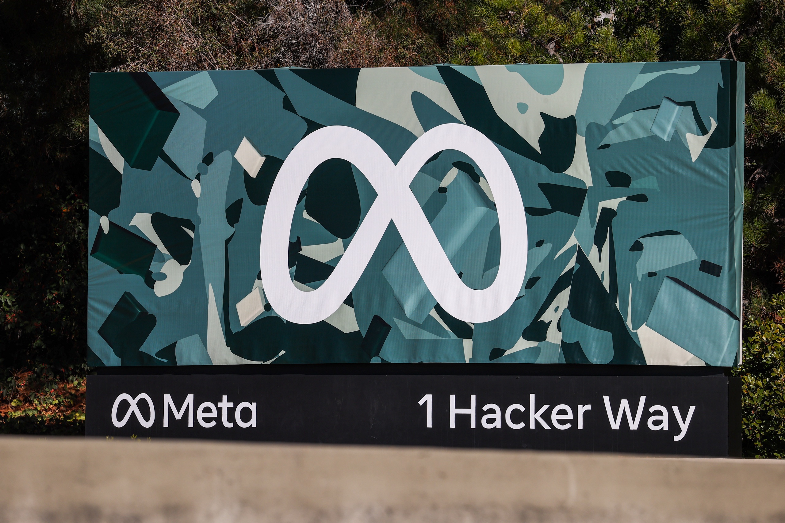 Het logo van Meta.