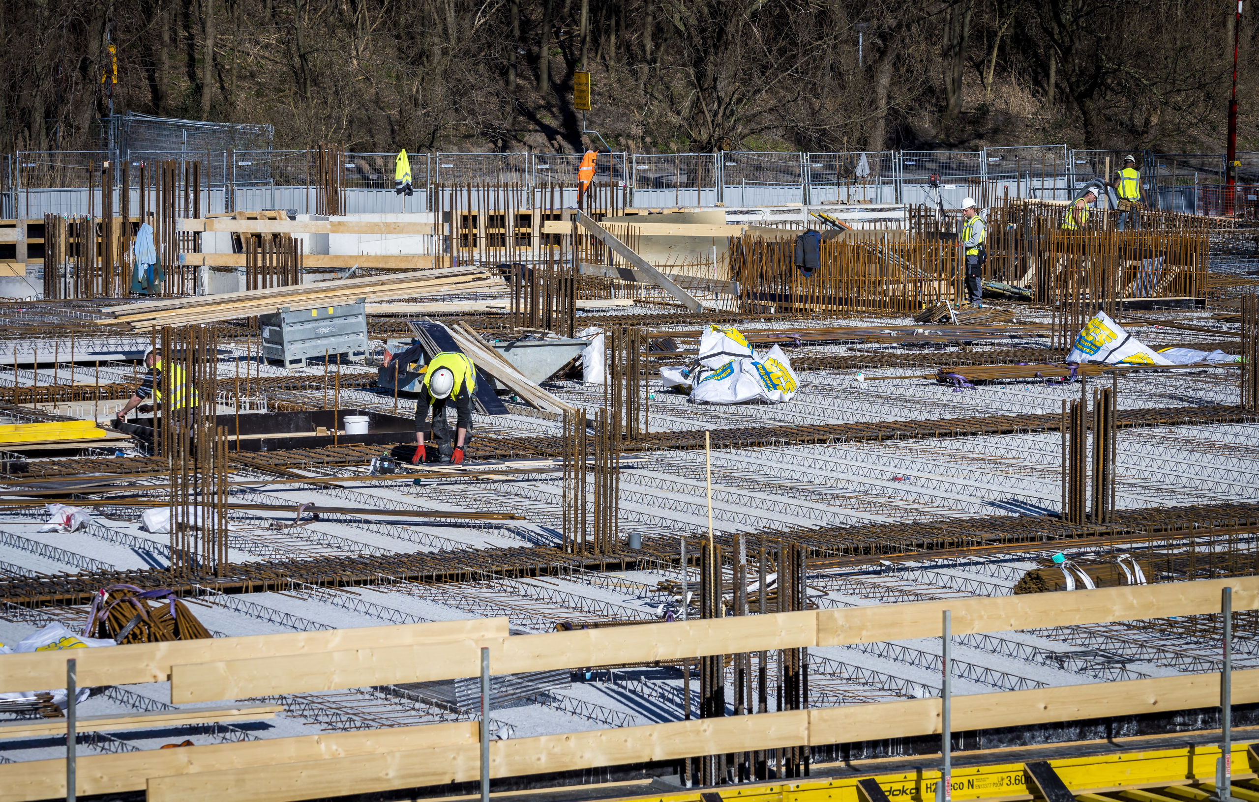 Bouwplaats aan de Zuidas