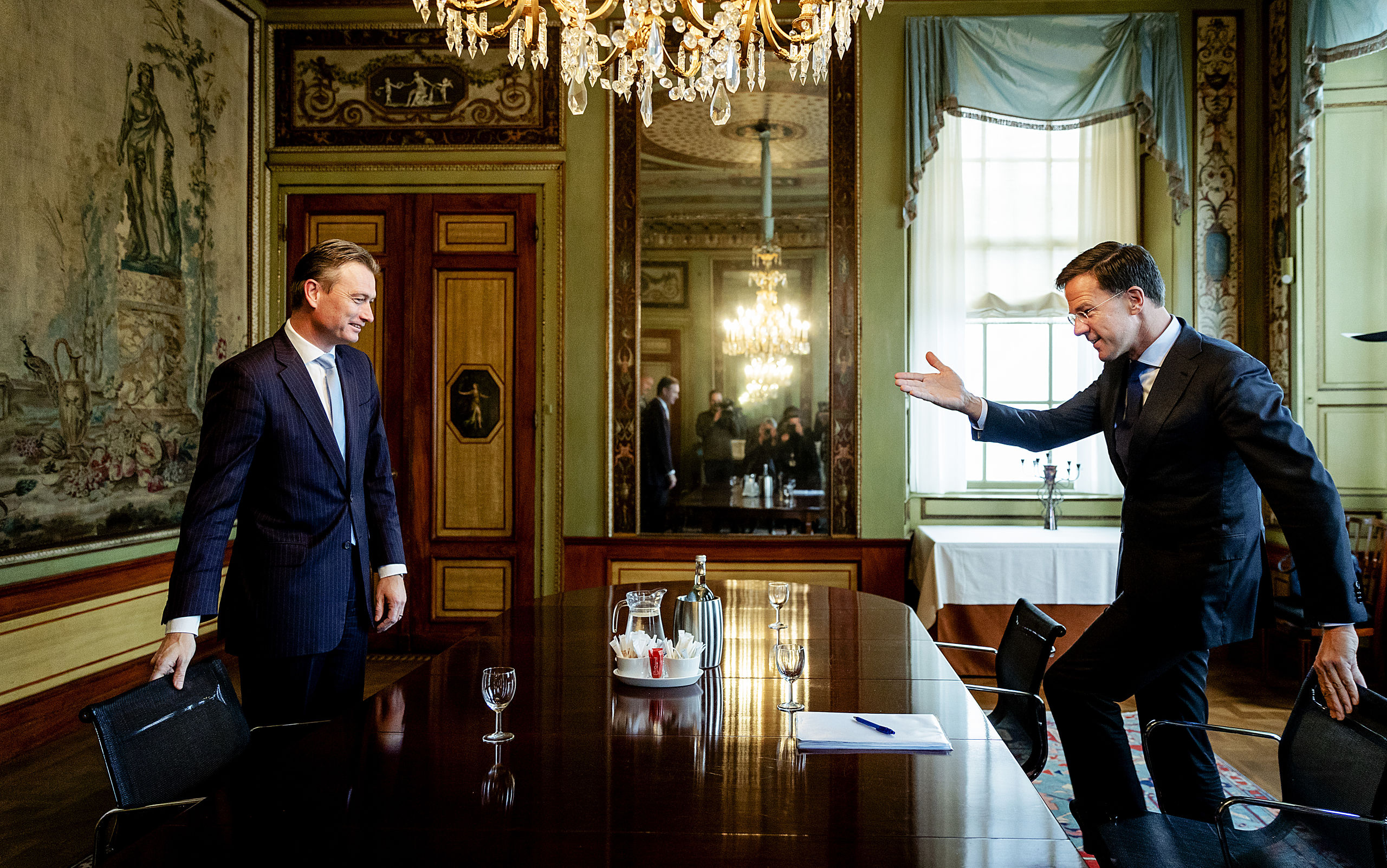 Halbe Zijlstra bij formateur Mark Rutte