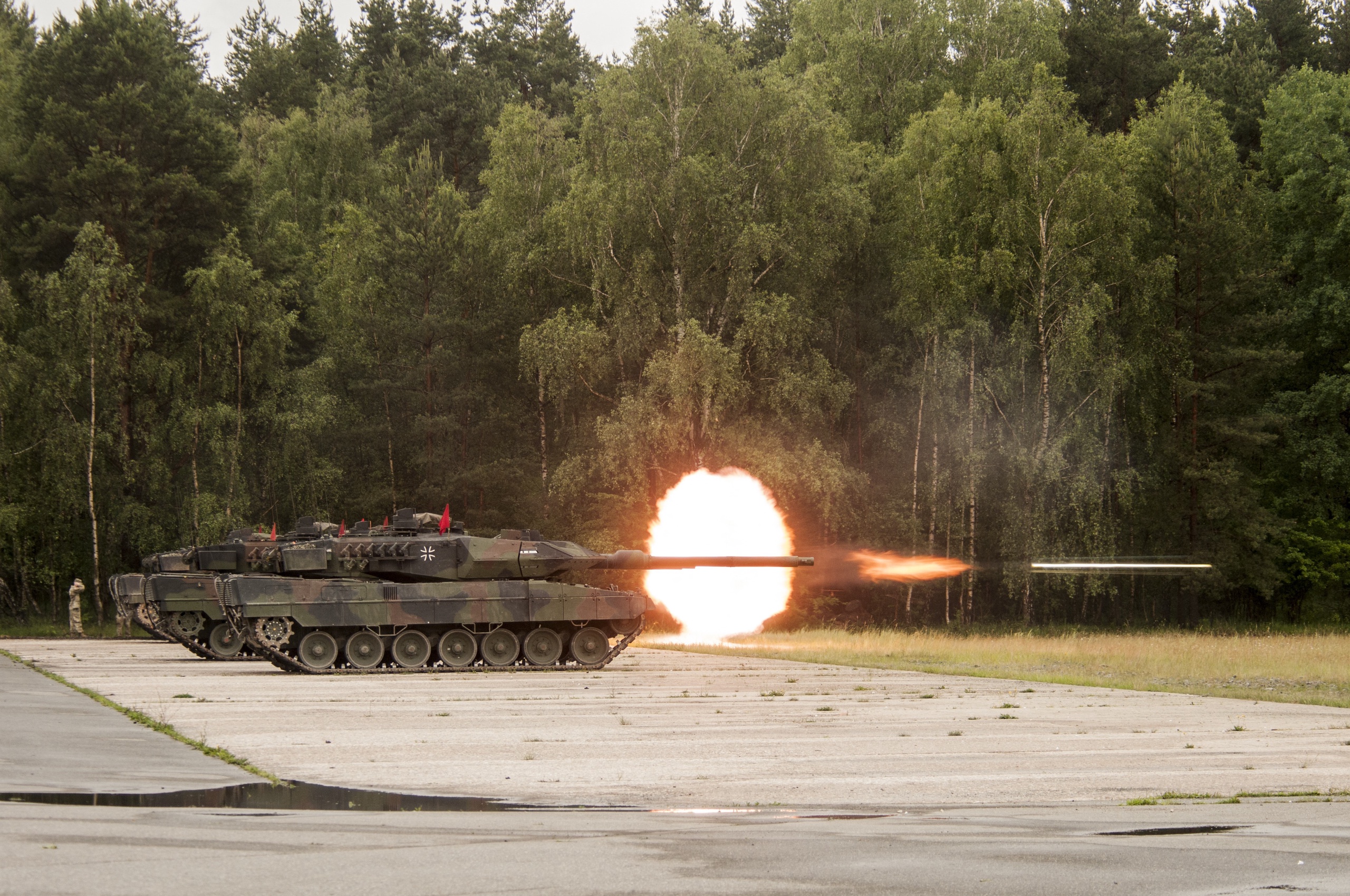 De Leopard 2-tanks zijn zware, geavanceerde tanks van Duitse makelij.